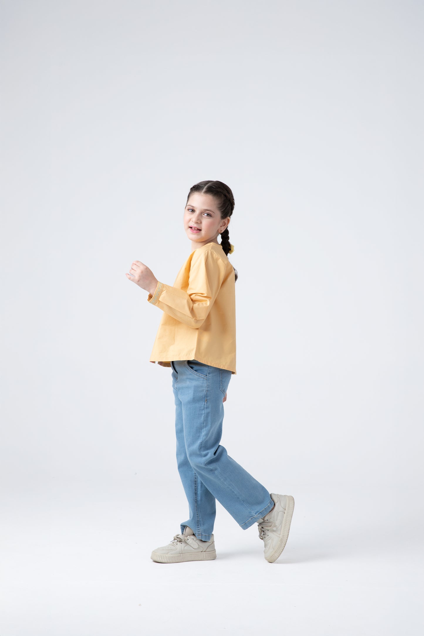 Beige Embroidered Top