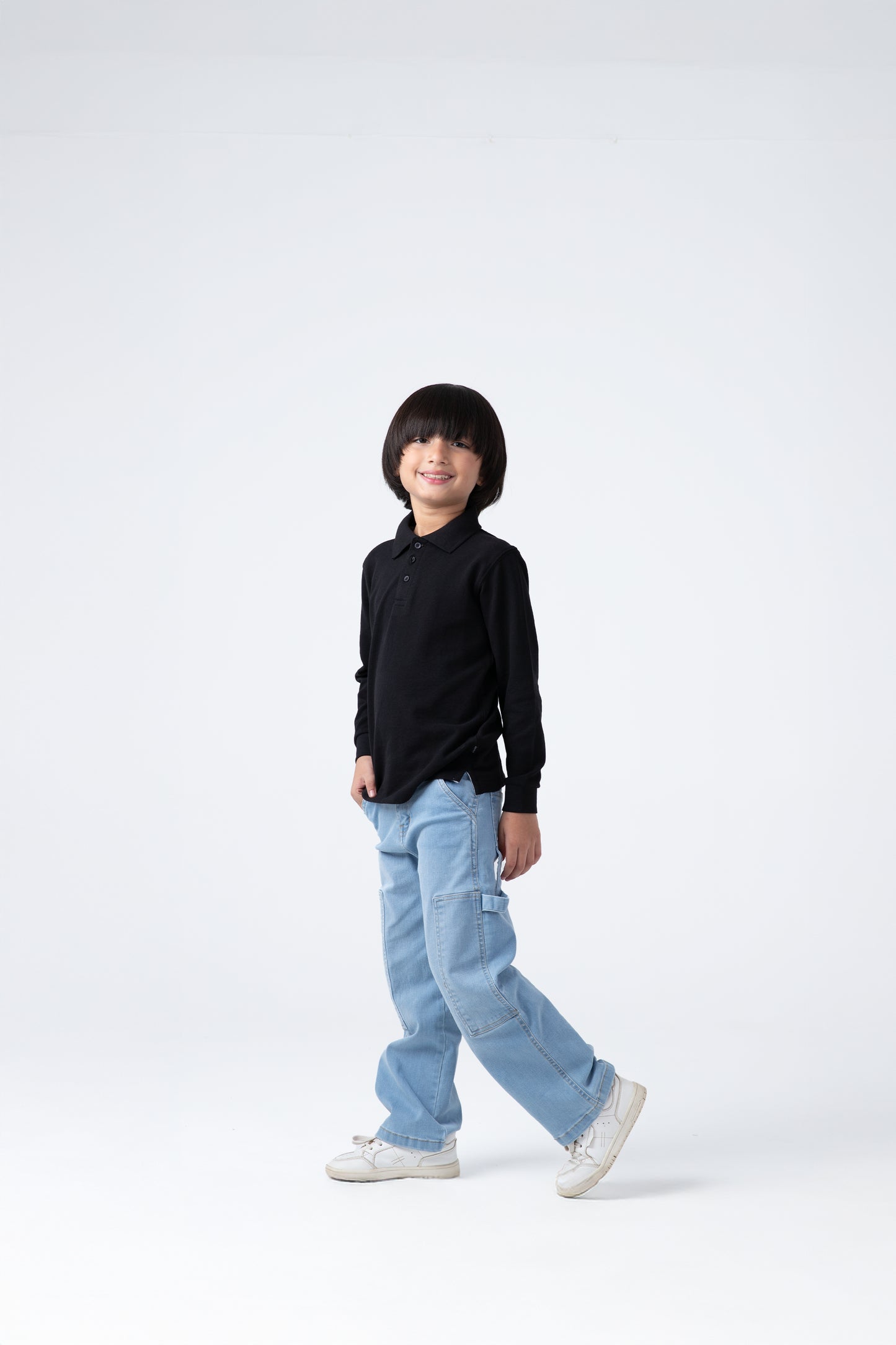 Solid Black Polo