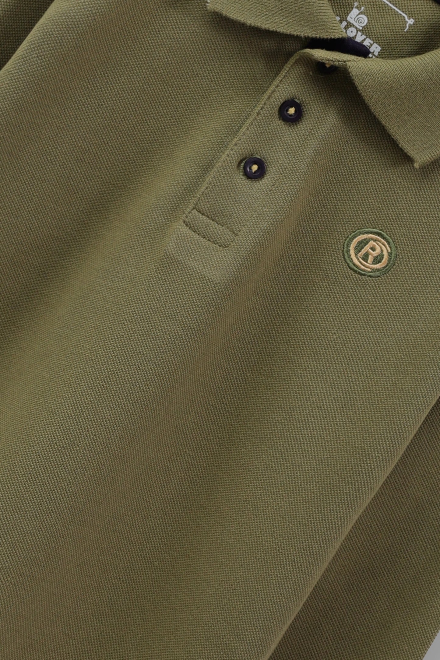 Olive Pique Polo