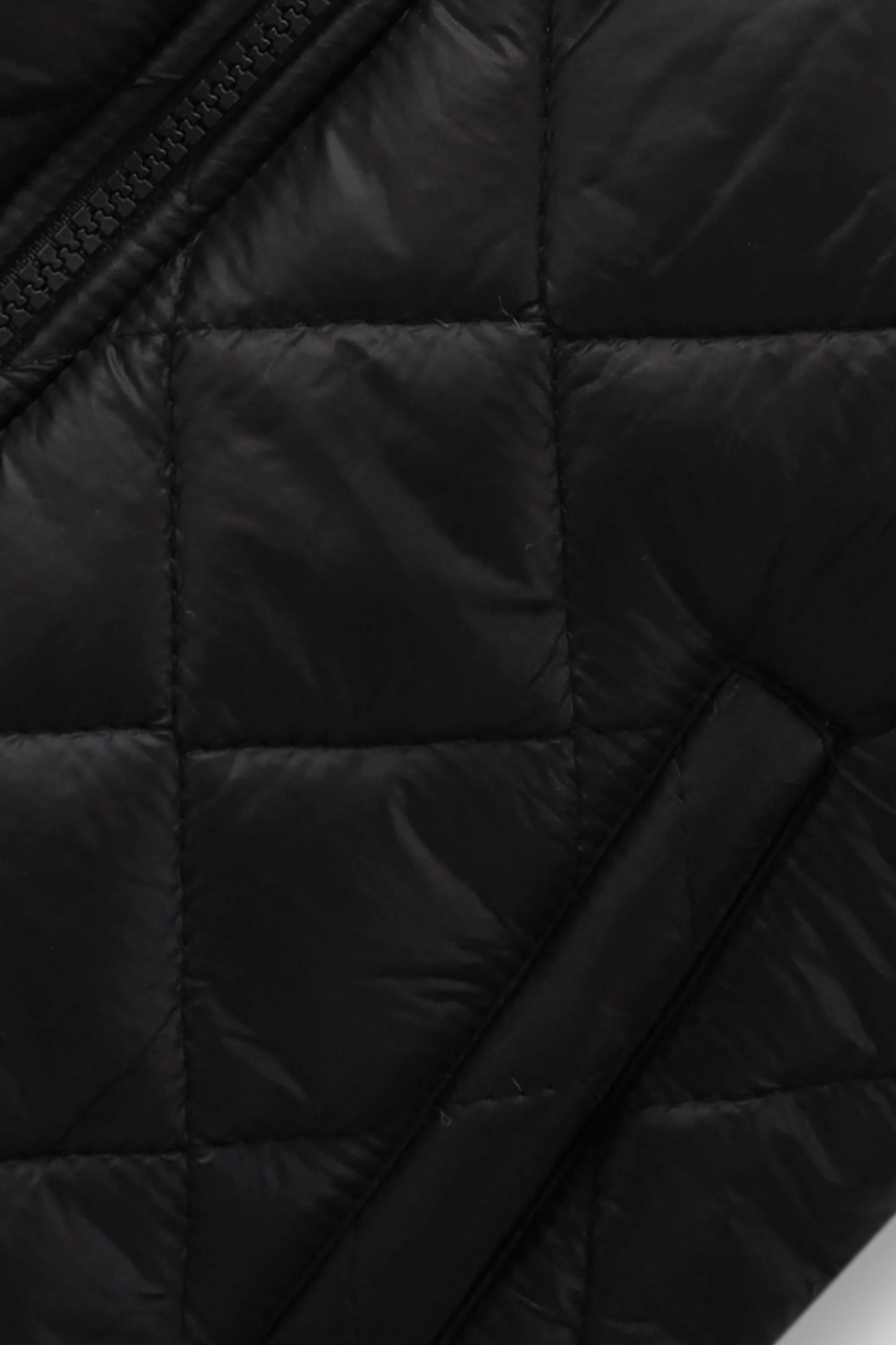 Black Quilted Puffer Jacket