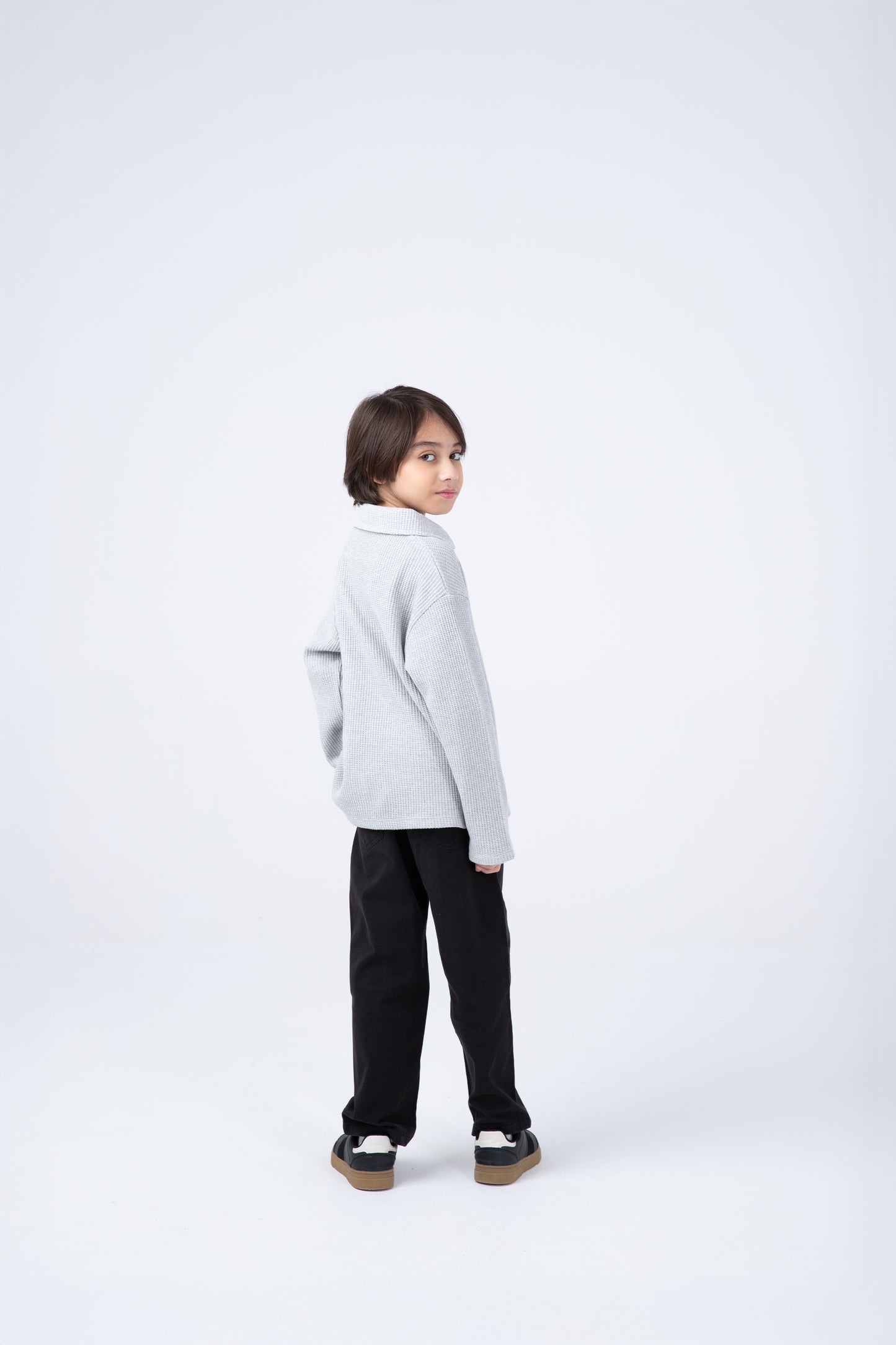 Grey Polar Polo