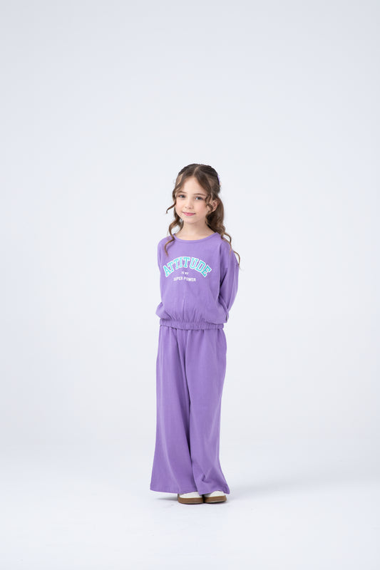 Lilac Cropped Co-ord Set