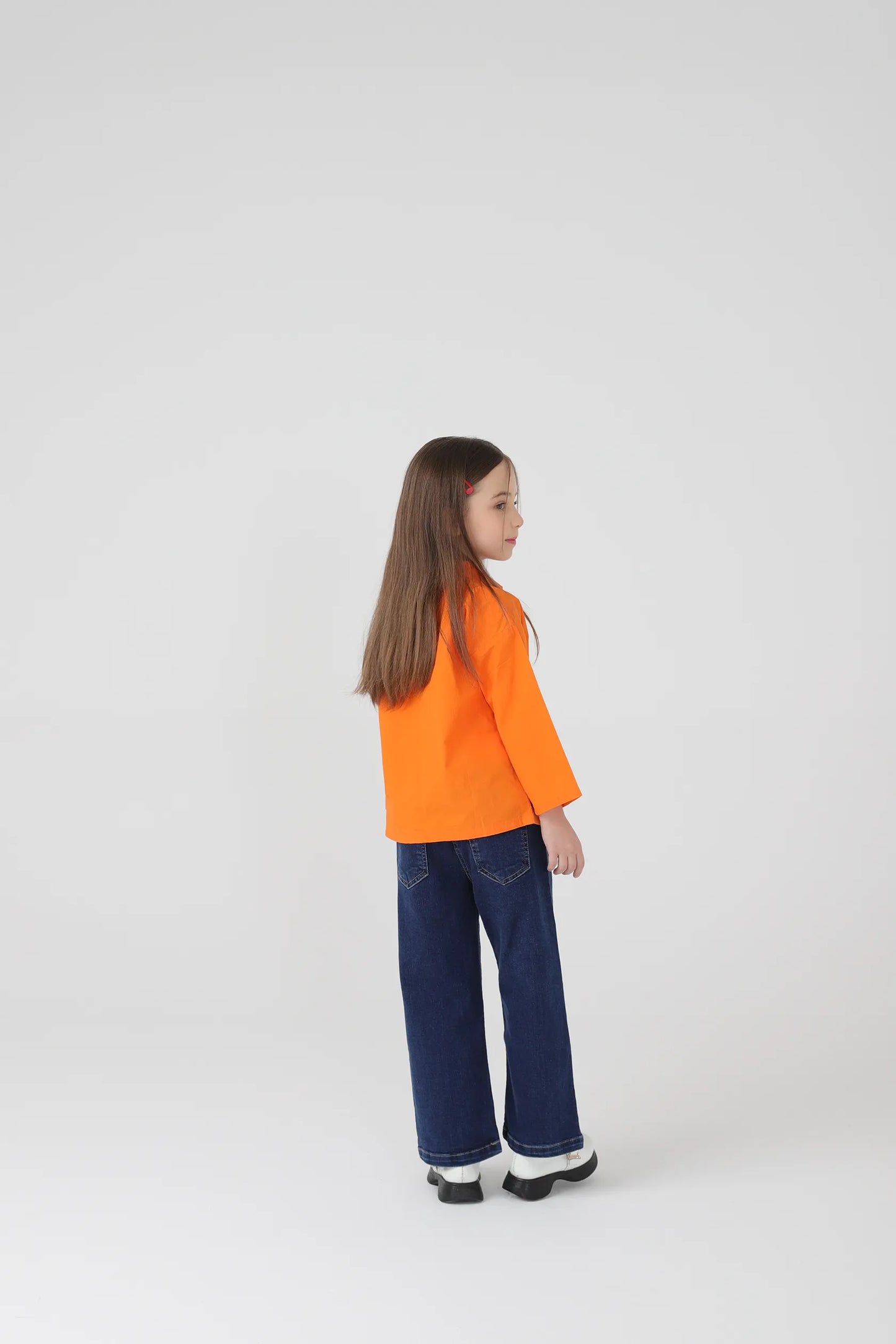 Bow Embroidered Orange Top