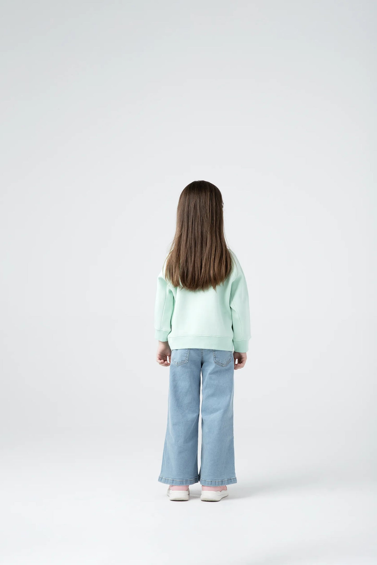 Girls Mint Fleece Sweatshirt