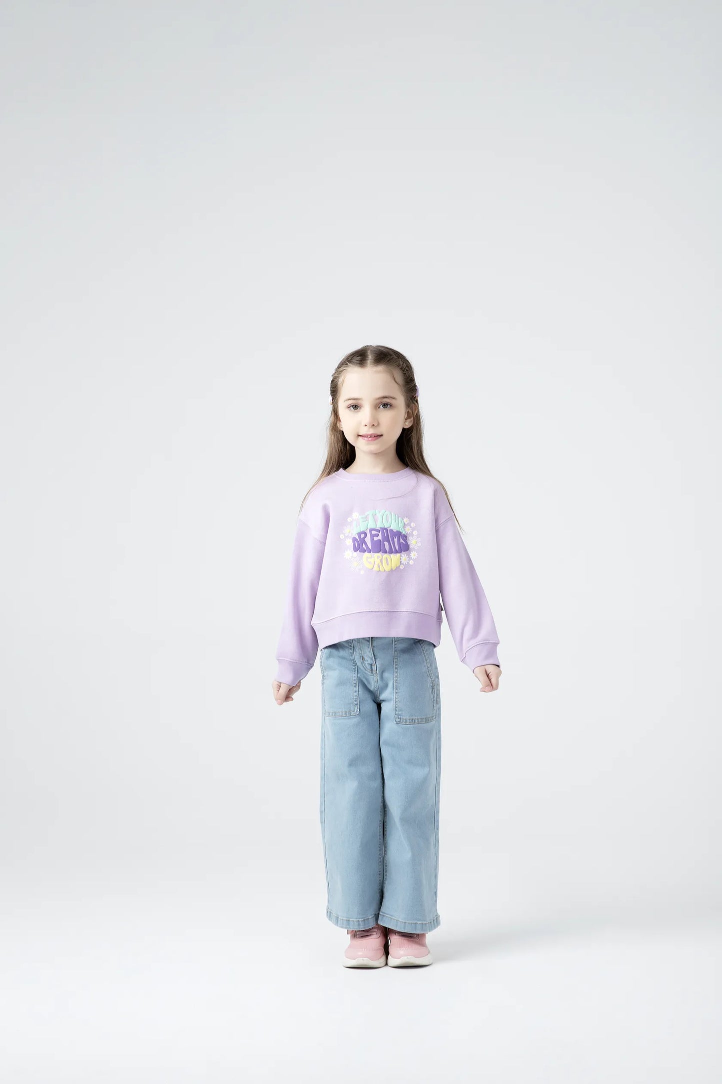 Girls Lilac Dreams Fleece Sweatshirt