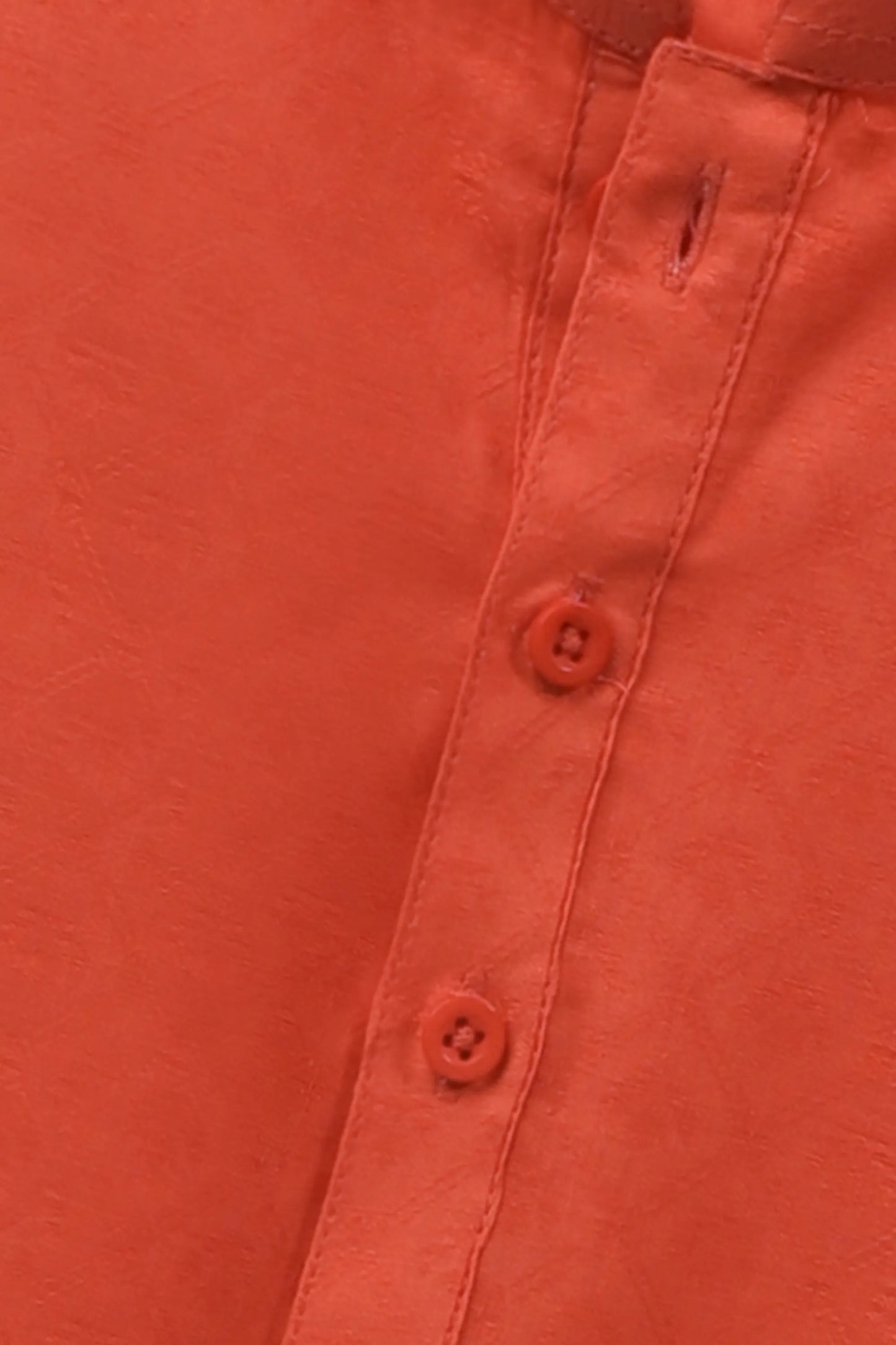 Boys Rust Jacquard Cotton Kurta