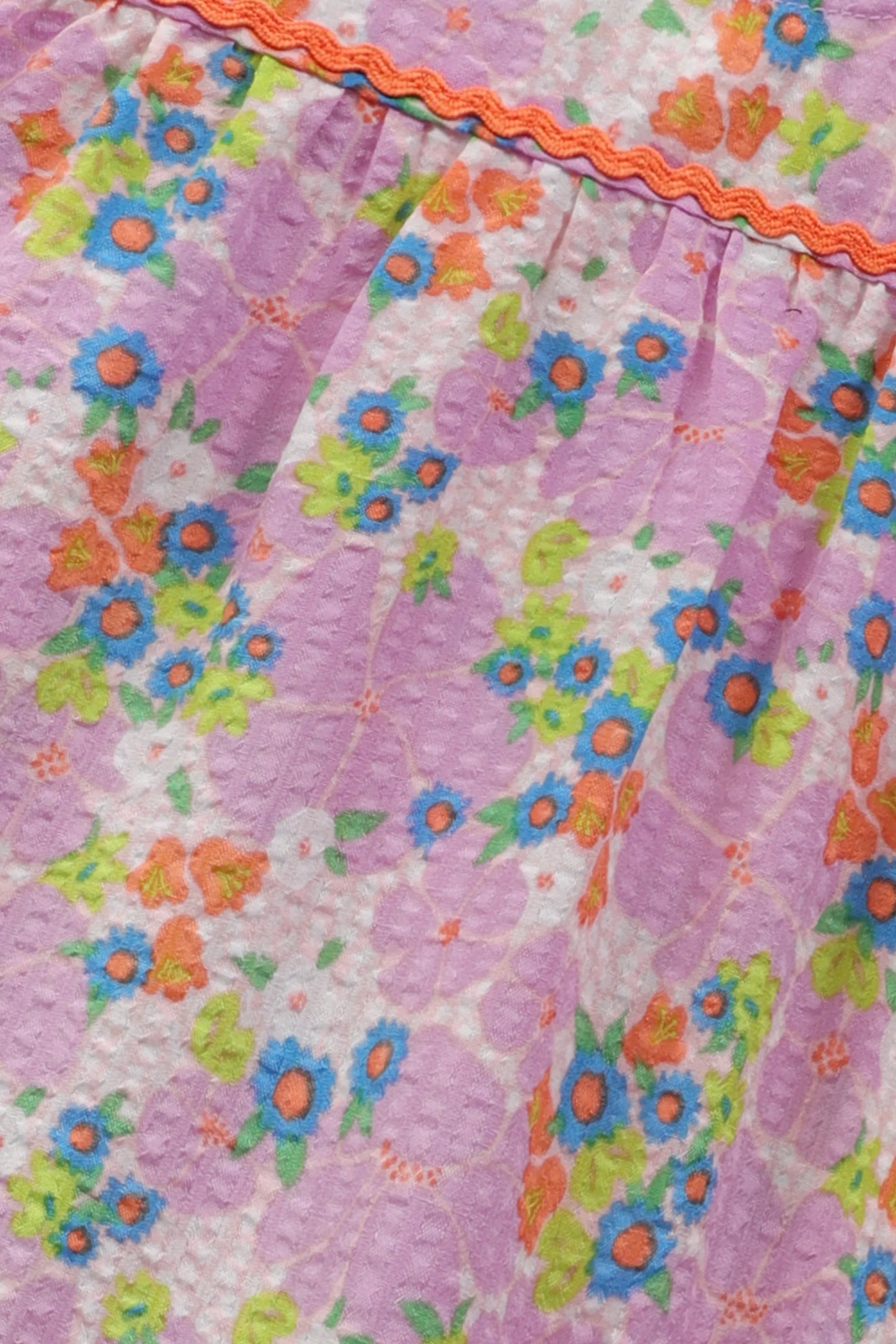 Floral Doriya Lawn Smocked Top