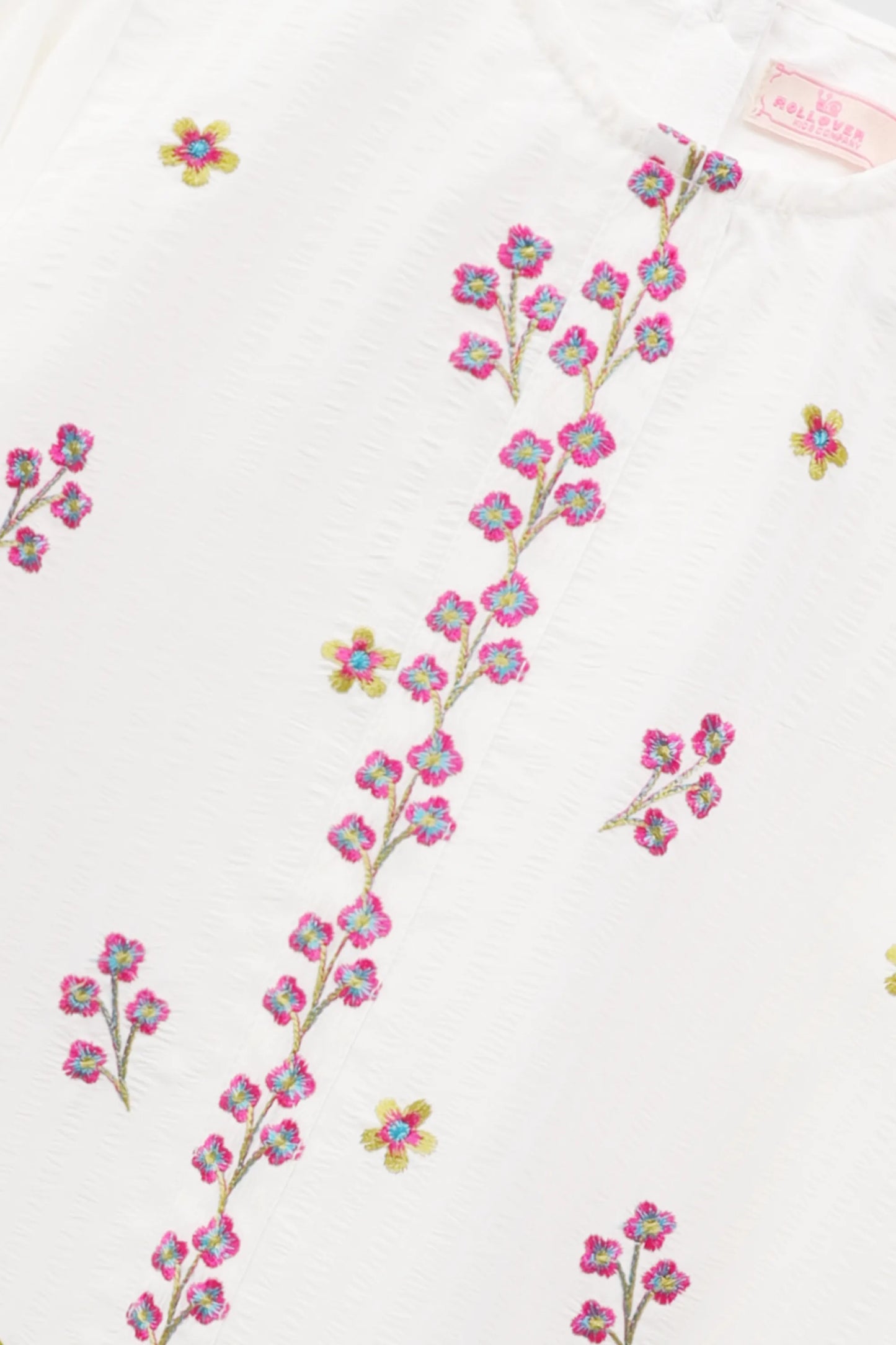 Elegant White Embroidered Top