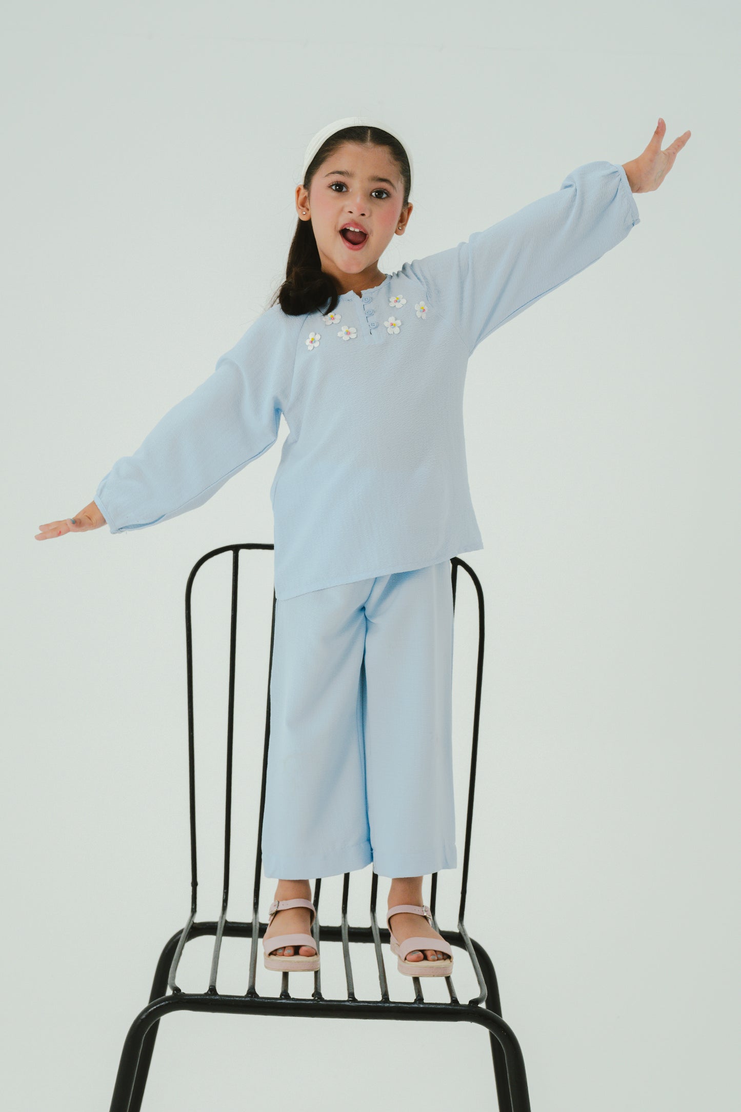 Girls Sky Bloom Mouzal Co-ord Set