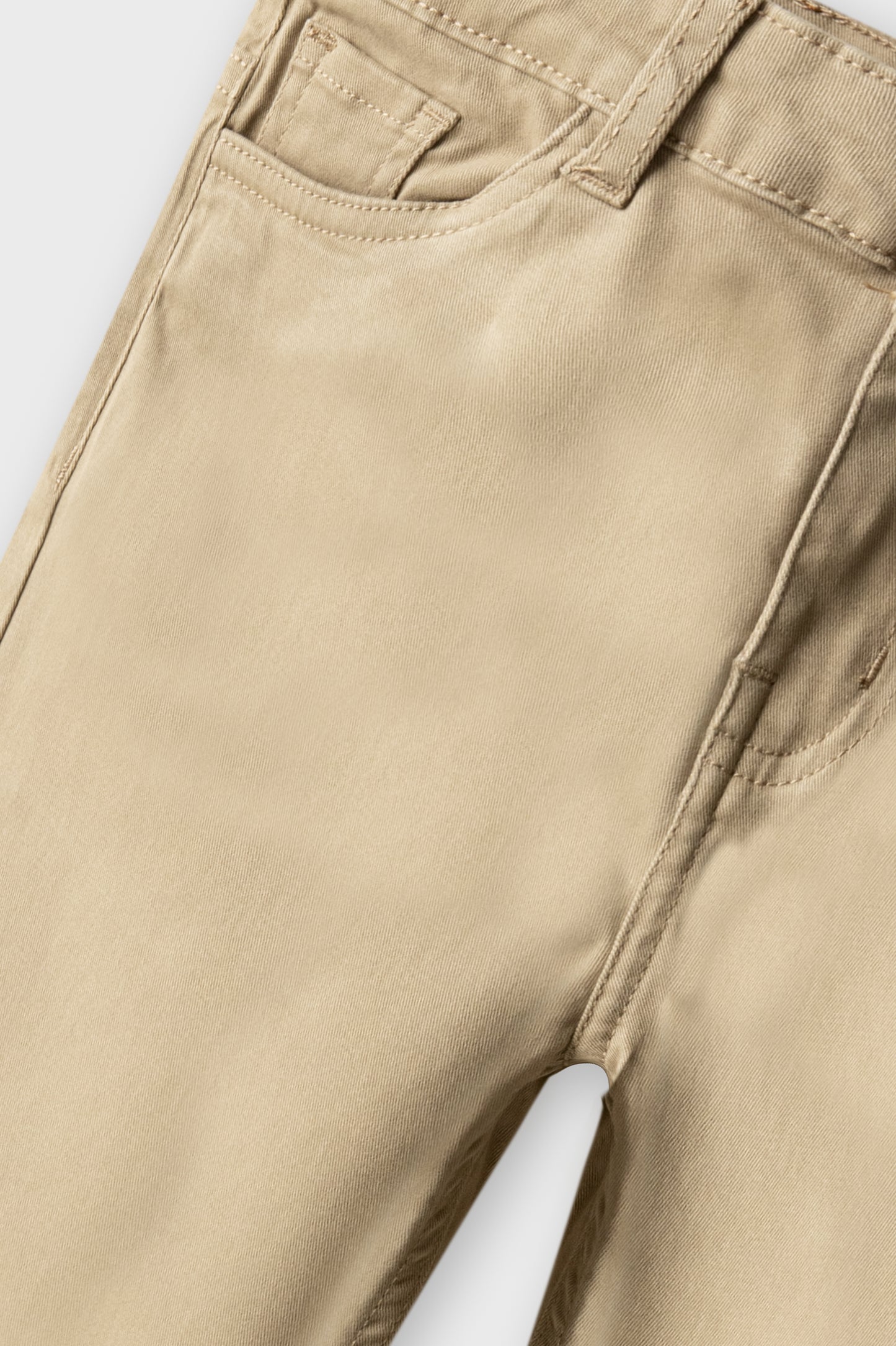 Boys Smart Straight Khaki Pants