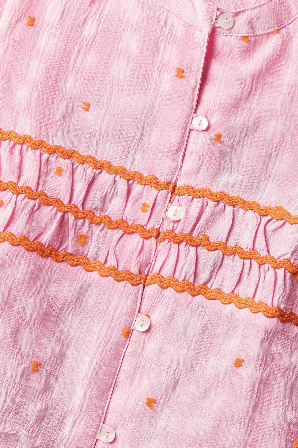 Blush Dot Smocked Top