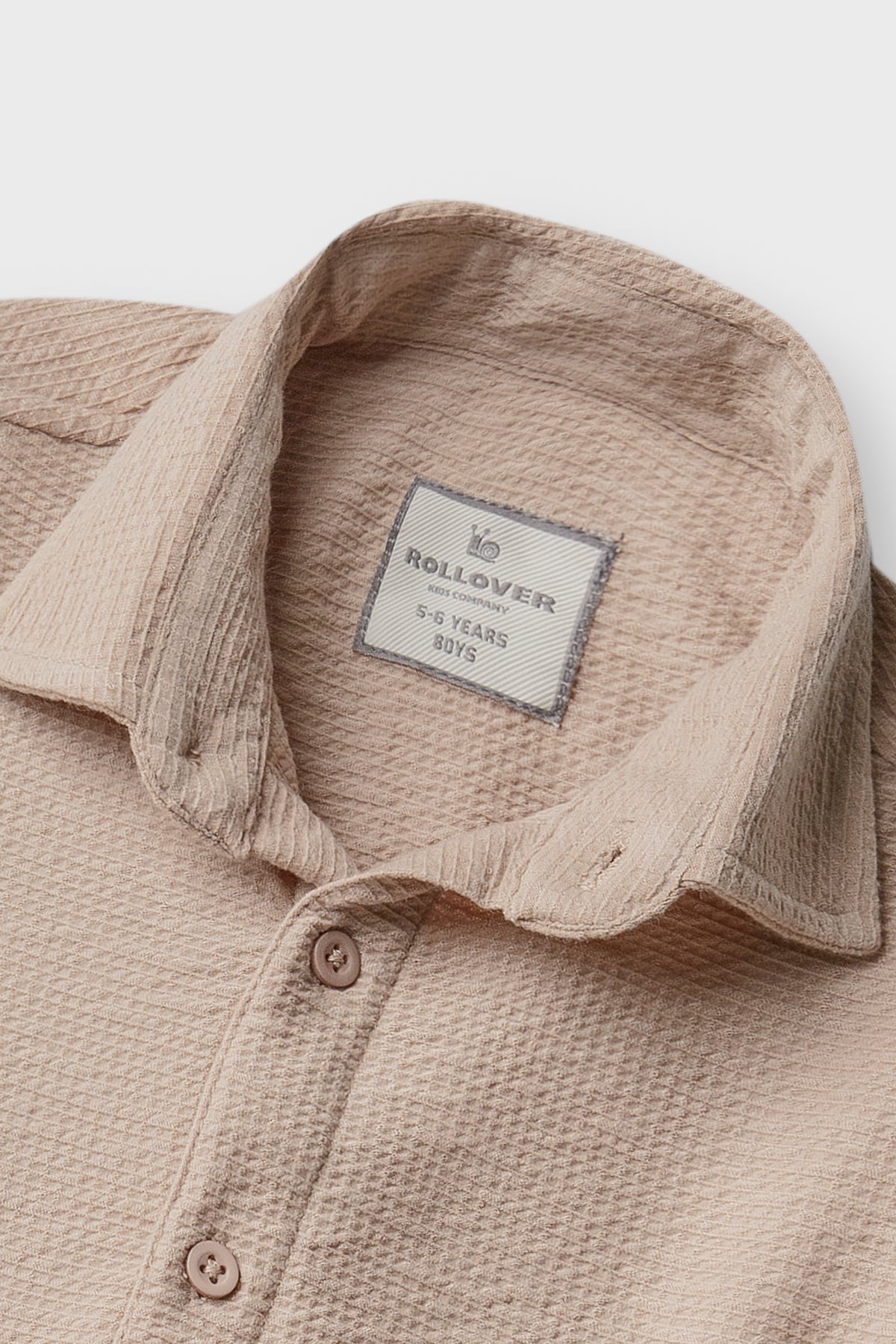 Boys Sandstone Muslin Casual Shirt