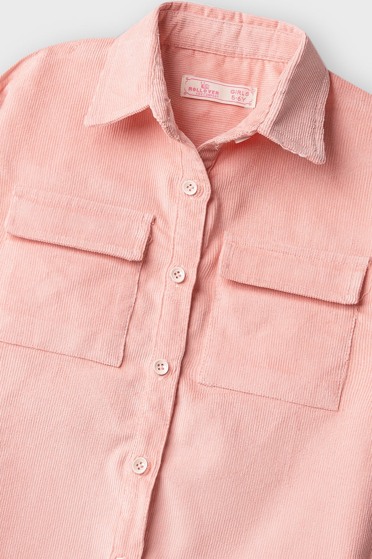 Girls Blush Boxy Corduroy Jacket
