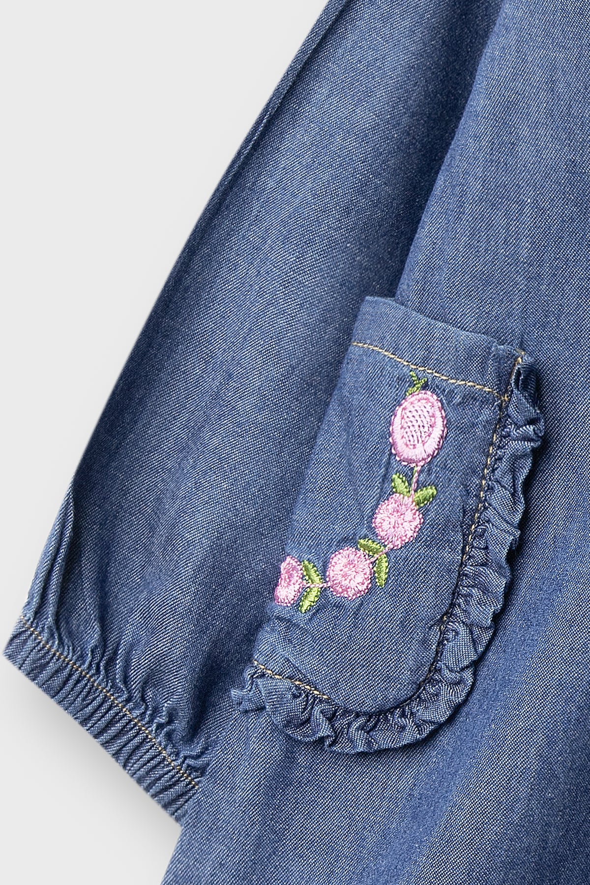 Blue Blossom Denim Top