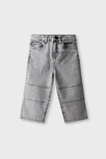 Boys Grey Panneled Denim Jeans