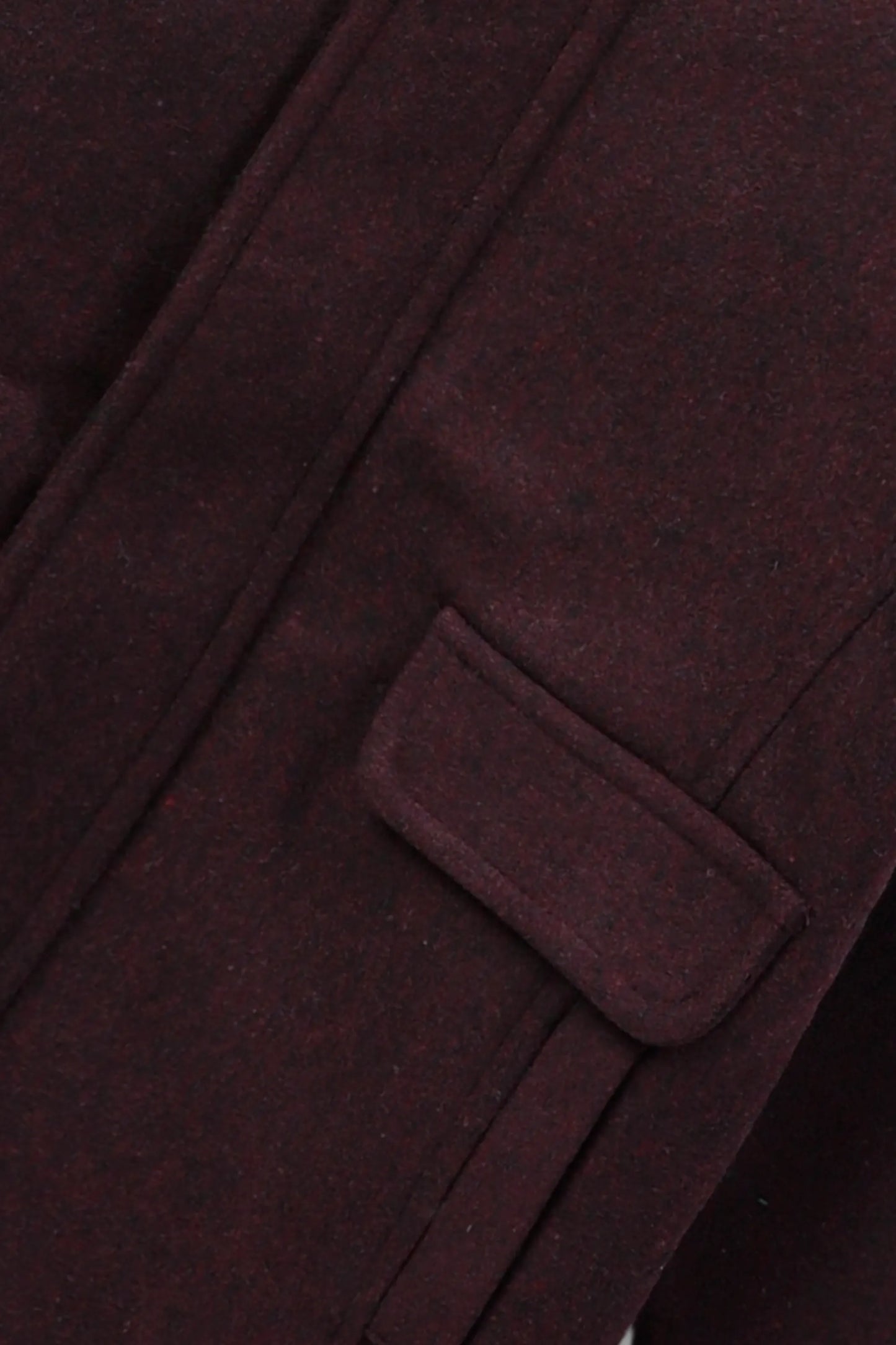 Boys Burgundy Felt Coat