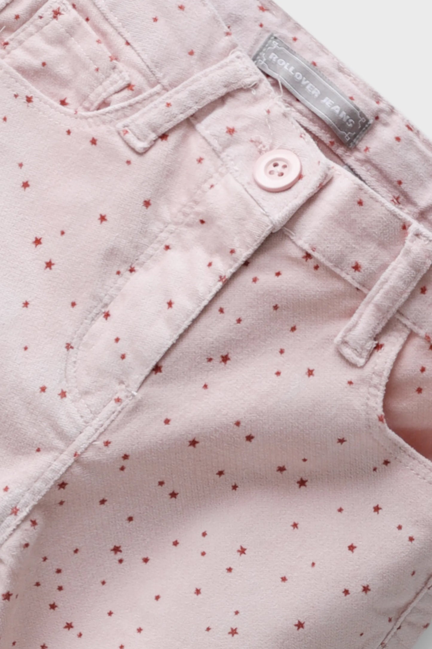 Girls Starry Pink Corduroy Pants
