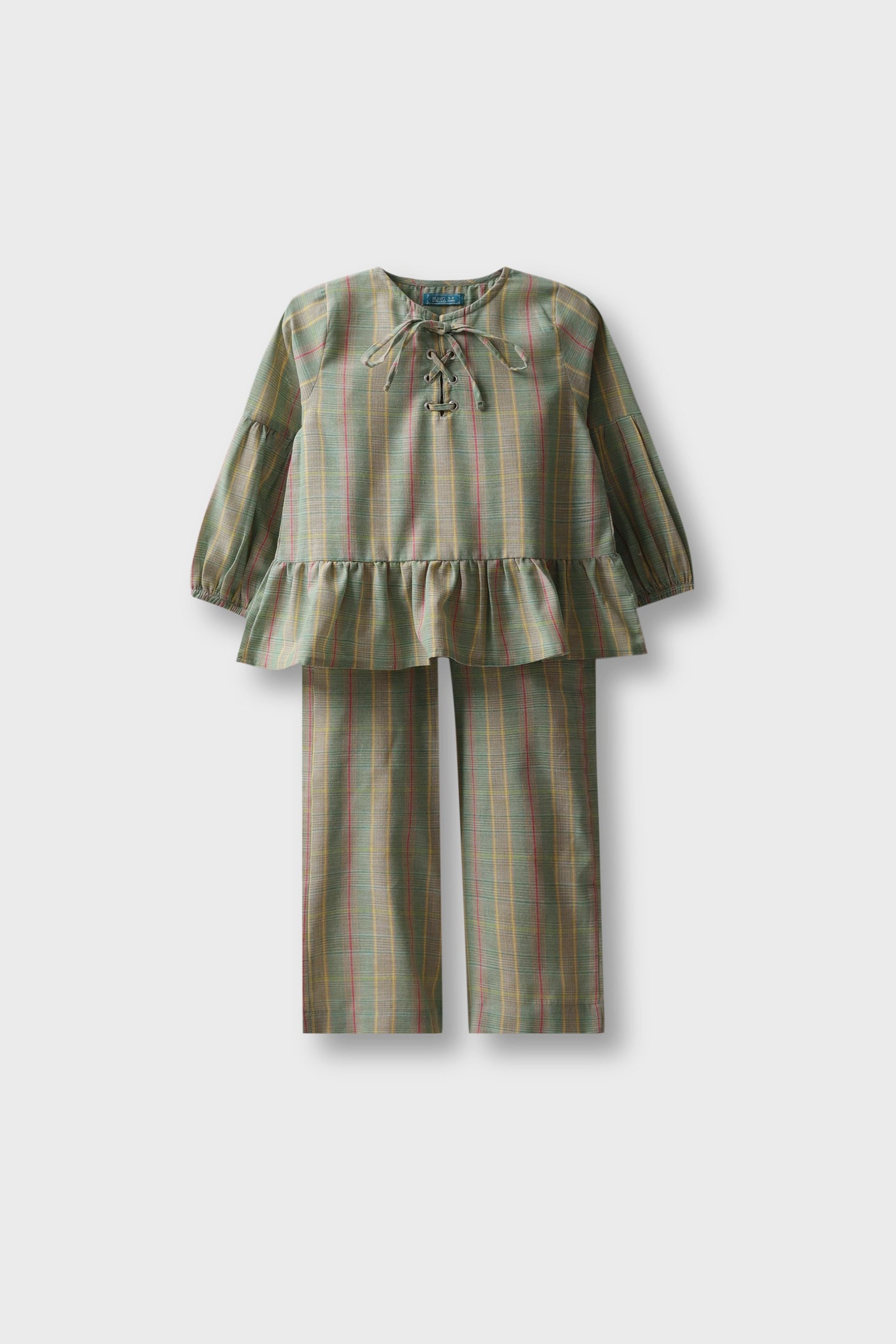 Green Peplum Co-ord Set