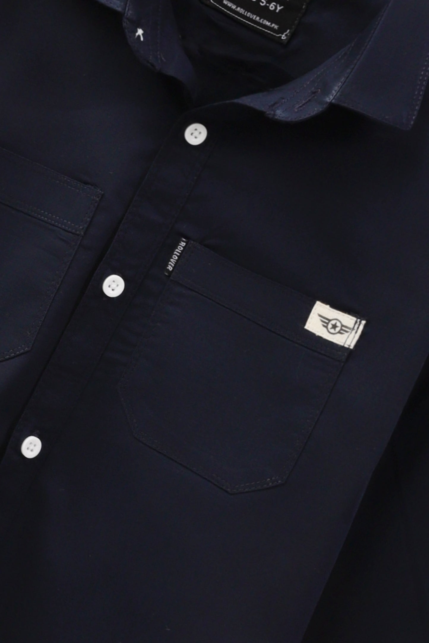 Sleek Black Cotton Shirt