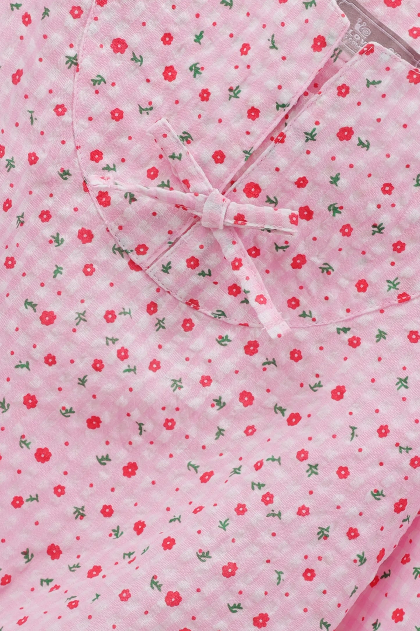 Cherry Floral Cotton Top