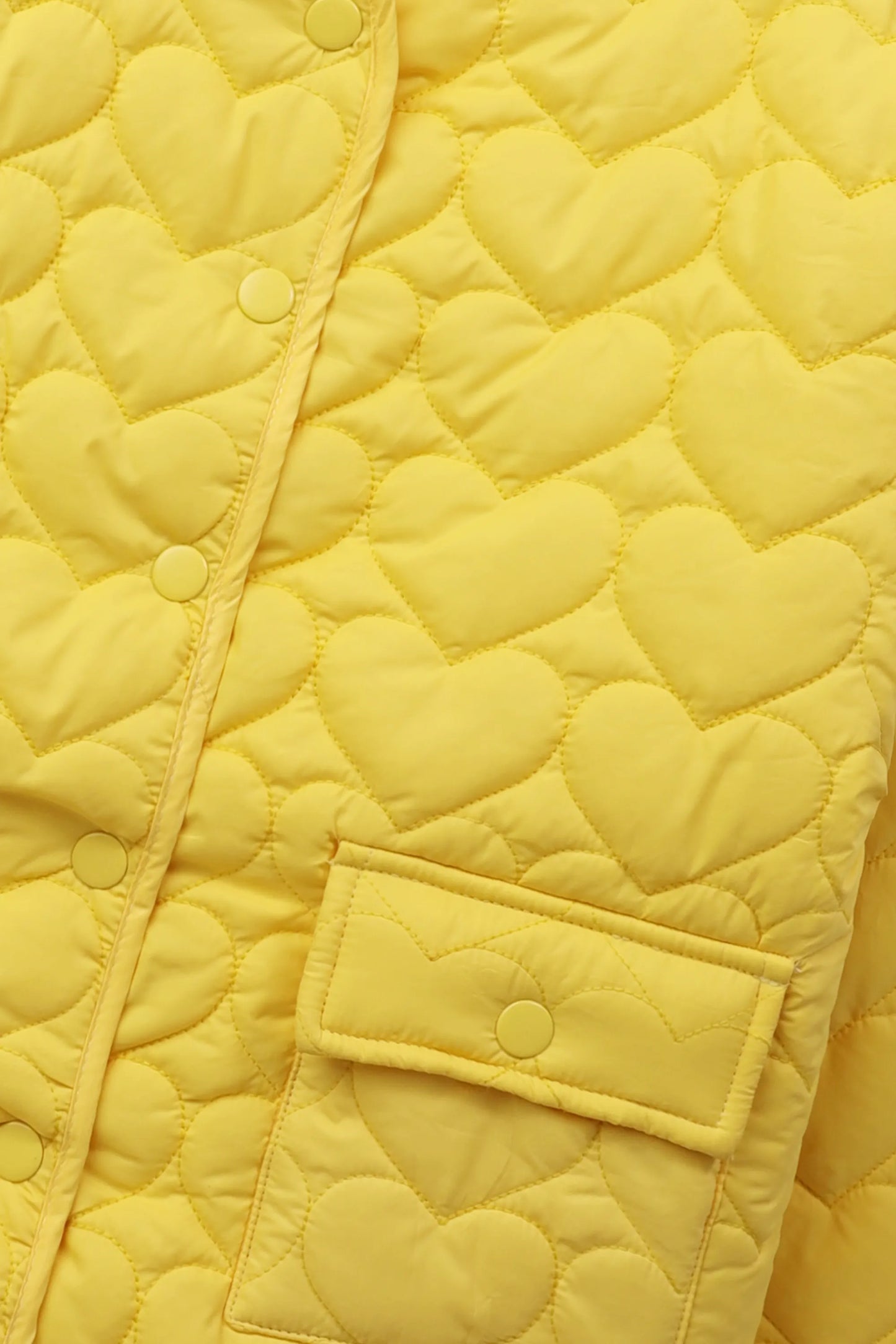 Girls Yellow Quilted Jacket