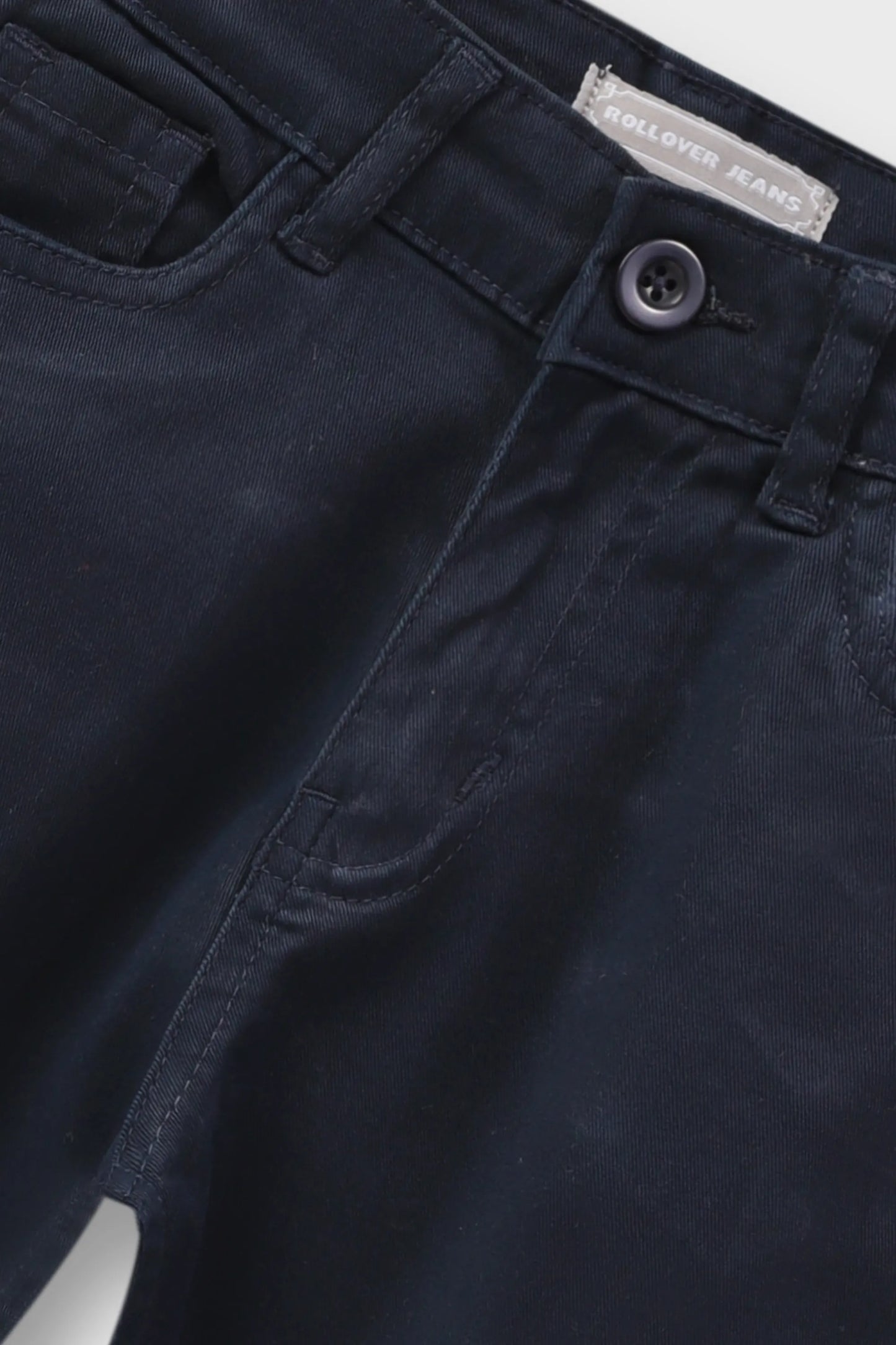 Boys Navy Twill Straight Pants