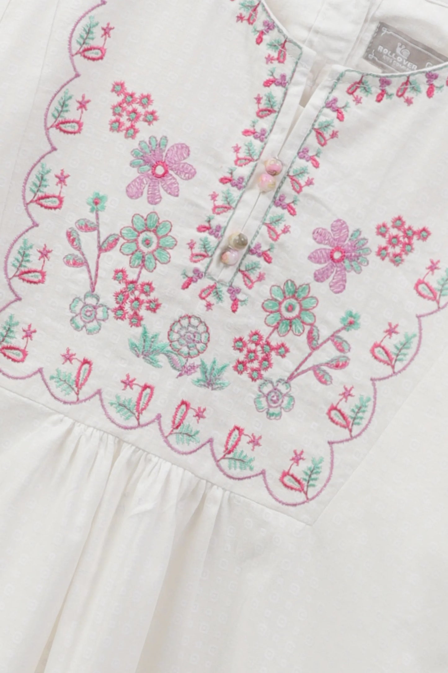 White Lily Lace Cotton Tunic