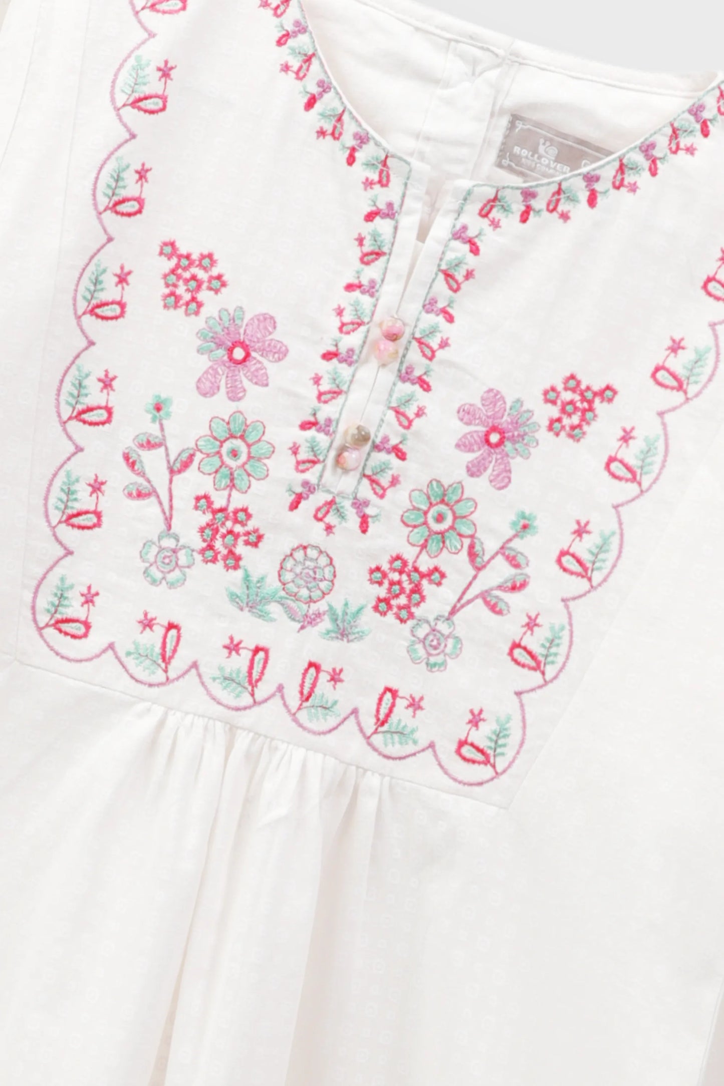 White Lily Lace Cotton Tunic