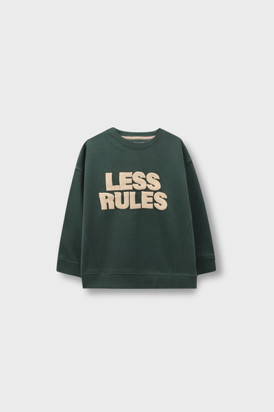 Boys Dark Green Fleece Sweatshirt