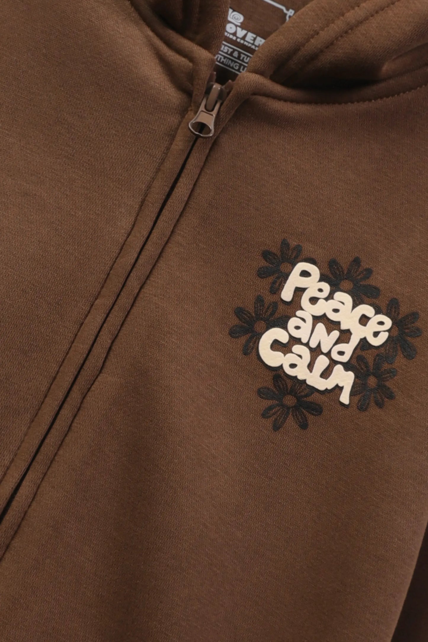 Girls Cocoa Cropped Fleece Hoodie