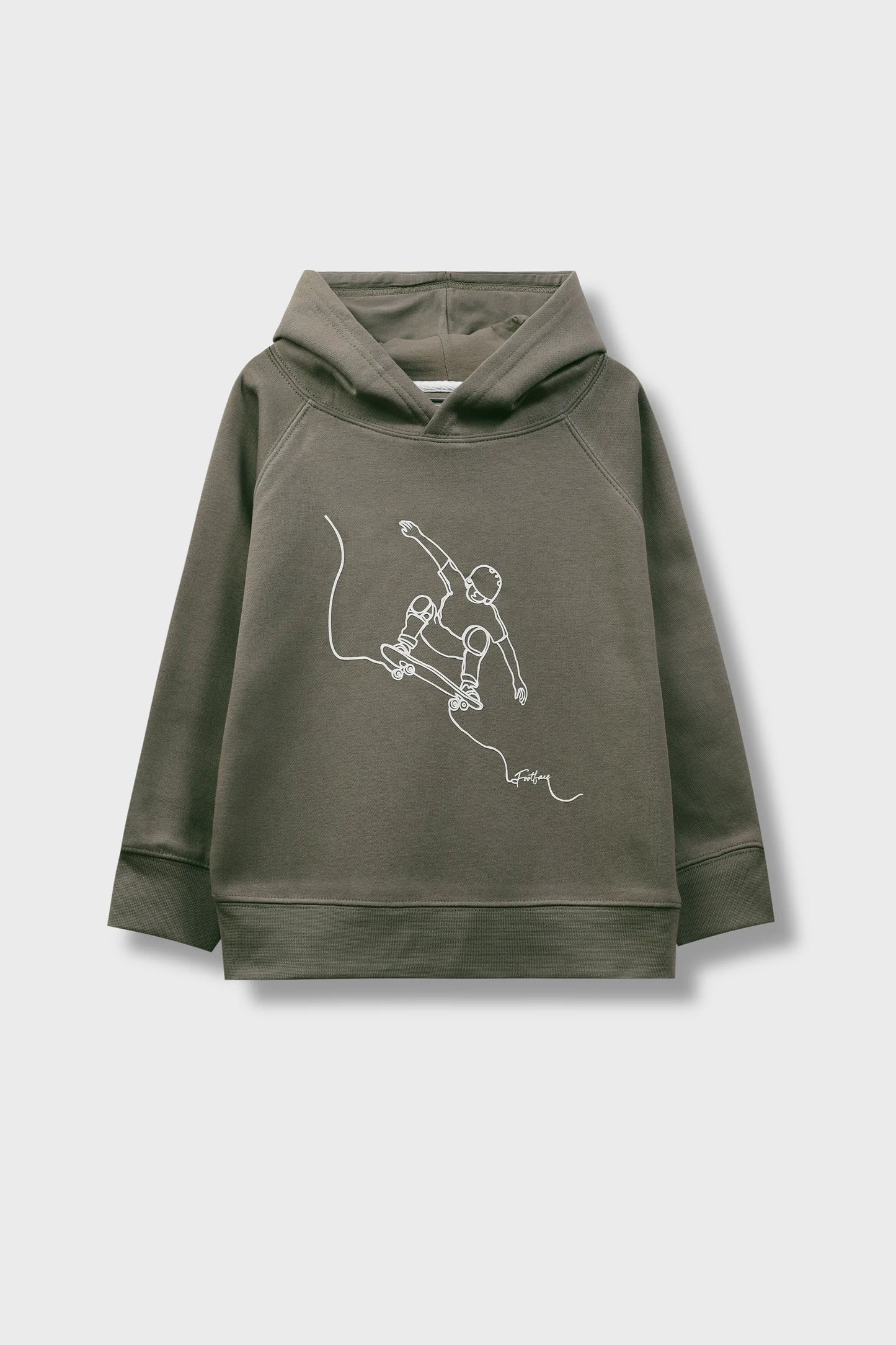 Boys Olive Skater Vibe Fleece Hoodie
