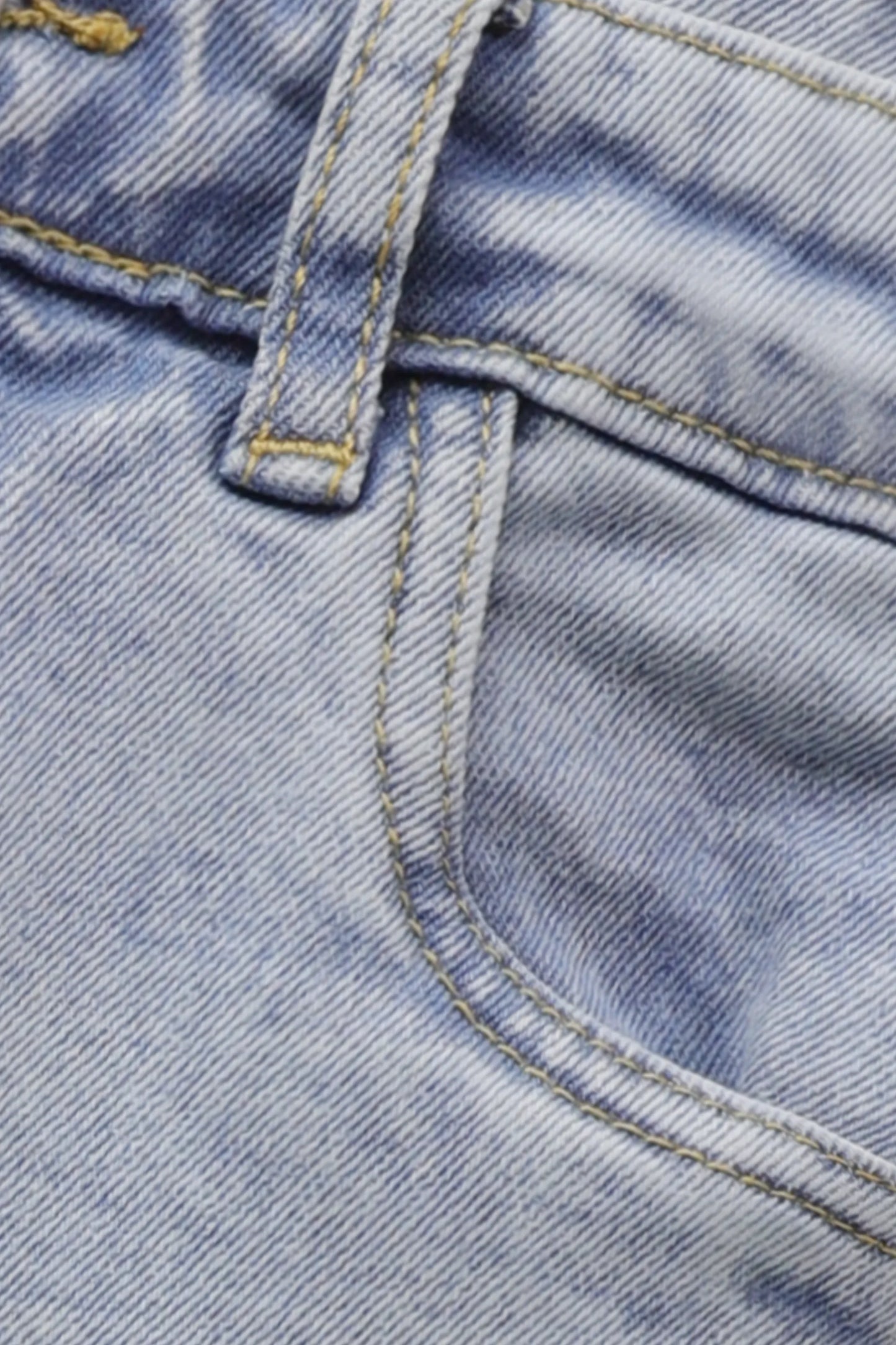 Light Blue Check Denim Outfit