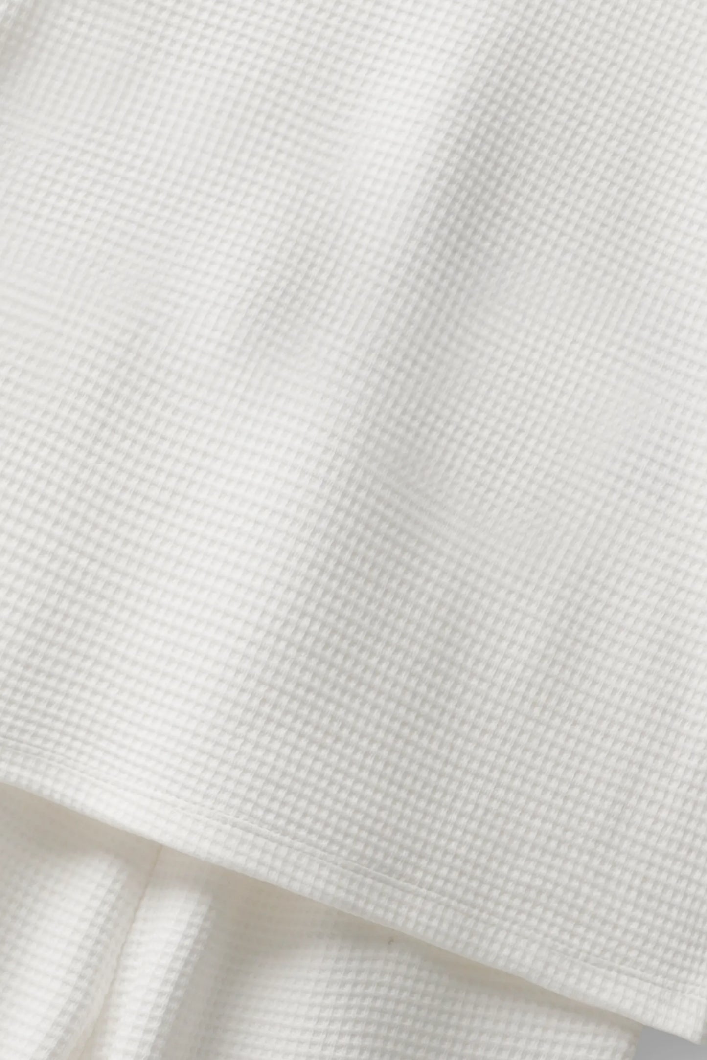 Girls White Textured Waffle Co-Ord Set