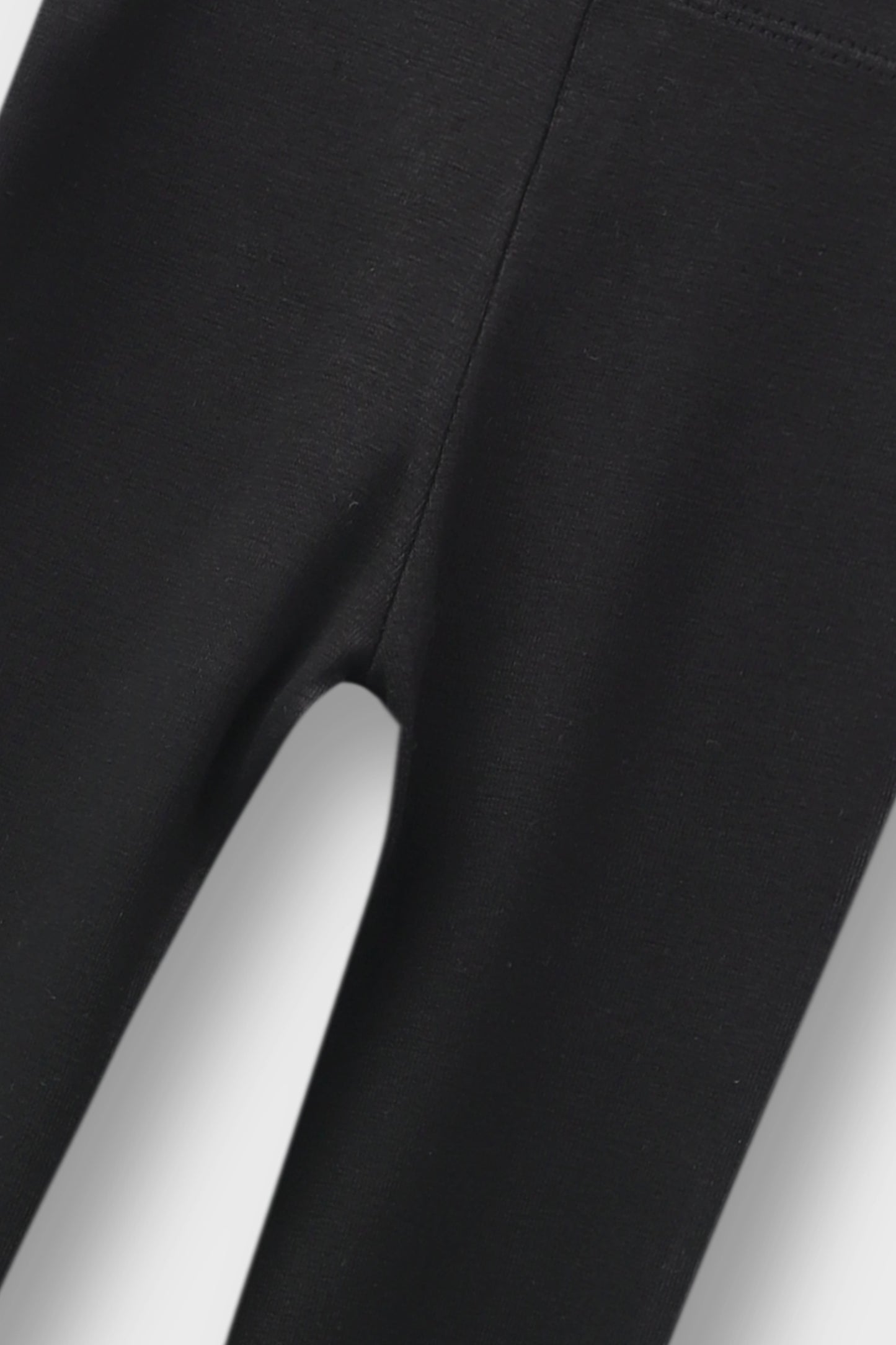 Girls Black Bell-Bottom Leggings