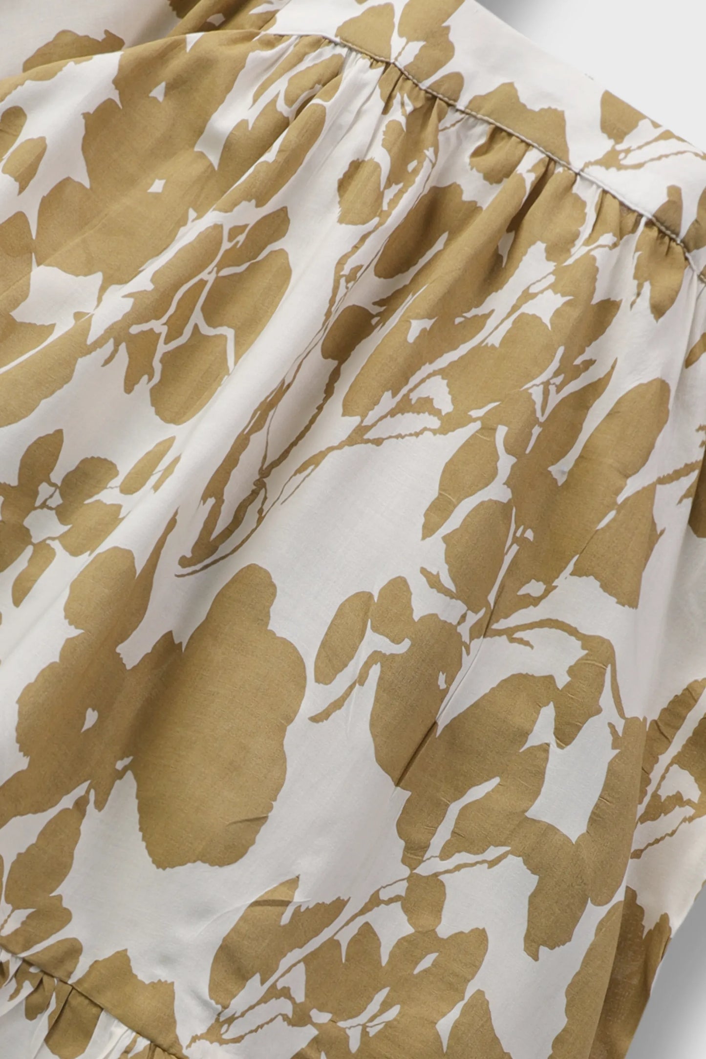 Girls Camel Leaf Printed Co-ord Set
