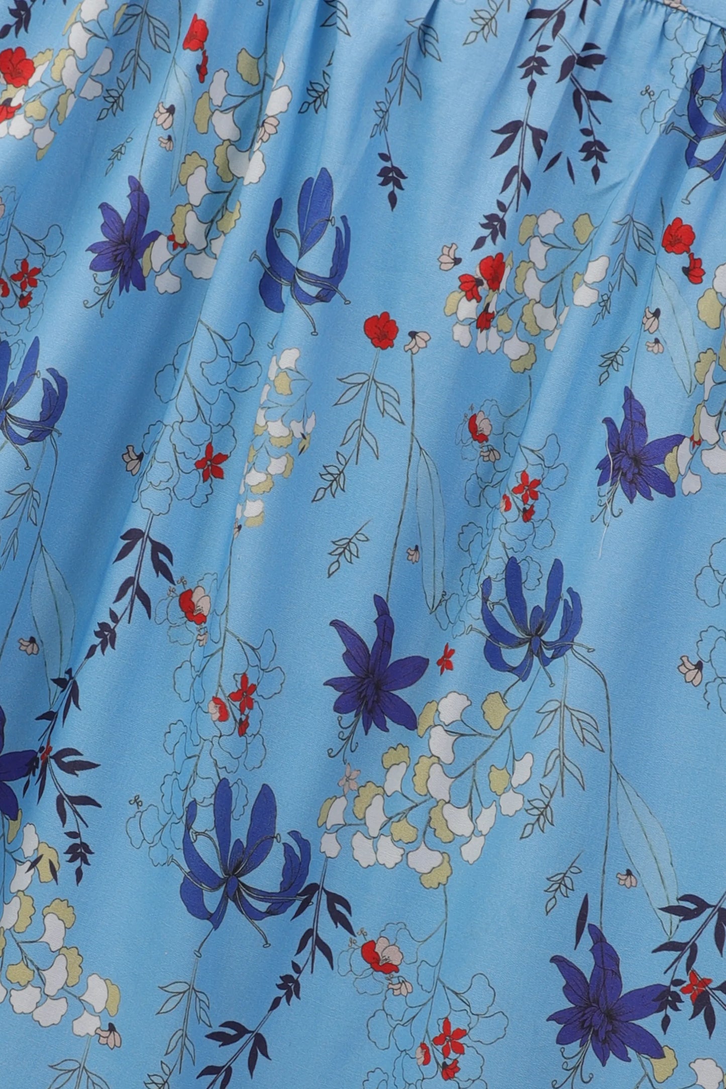 Blue Blossom Cotton Dress