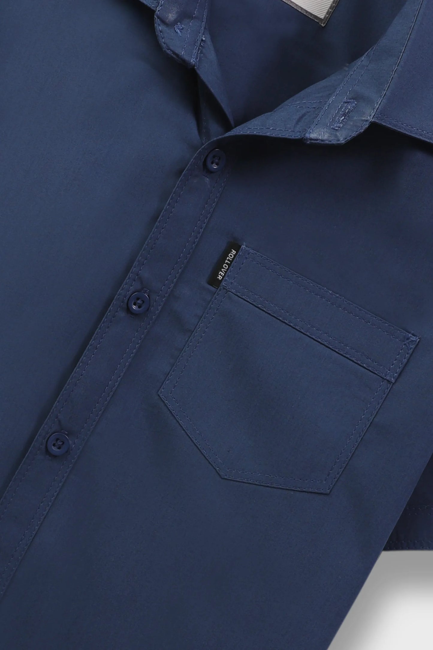 Teal Blue Classic Boys’ Cotton Shirt