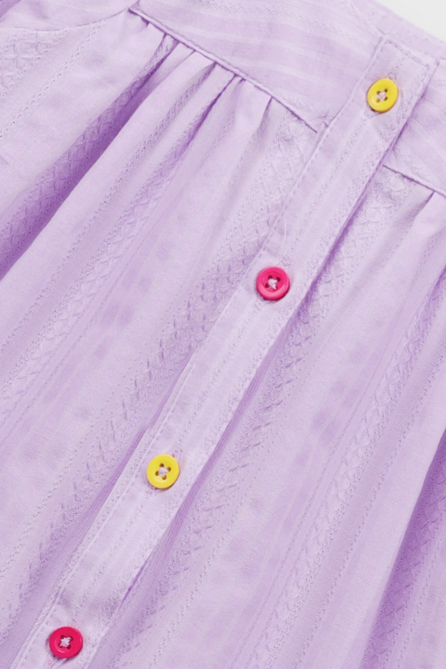 Lilac Cotton Gathered Top