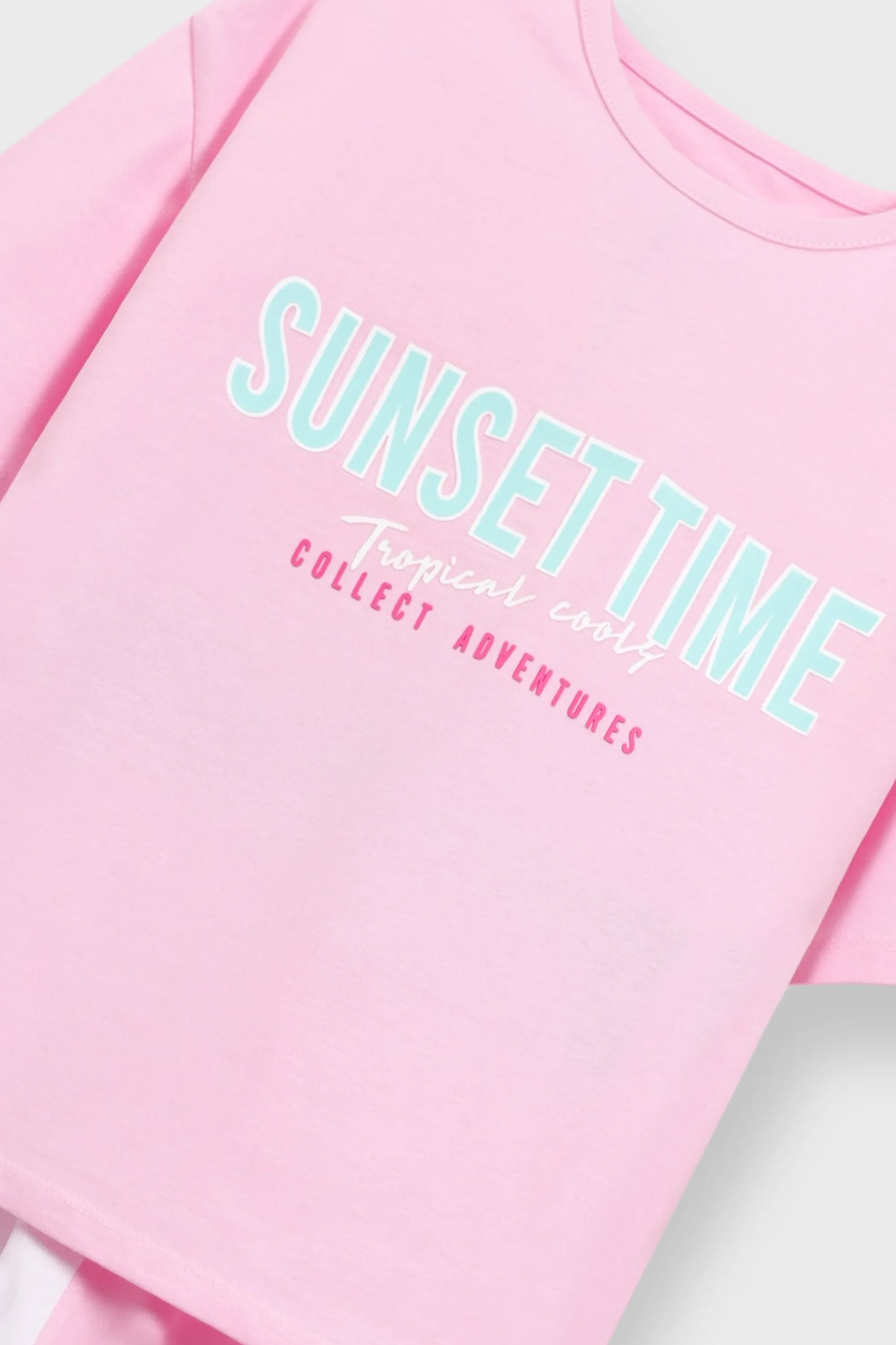 Pink Sunset Time Jersey Co-Ord Set