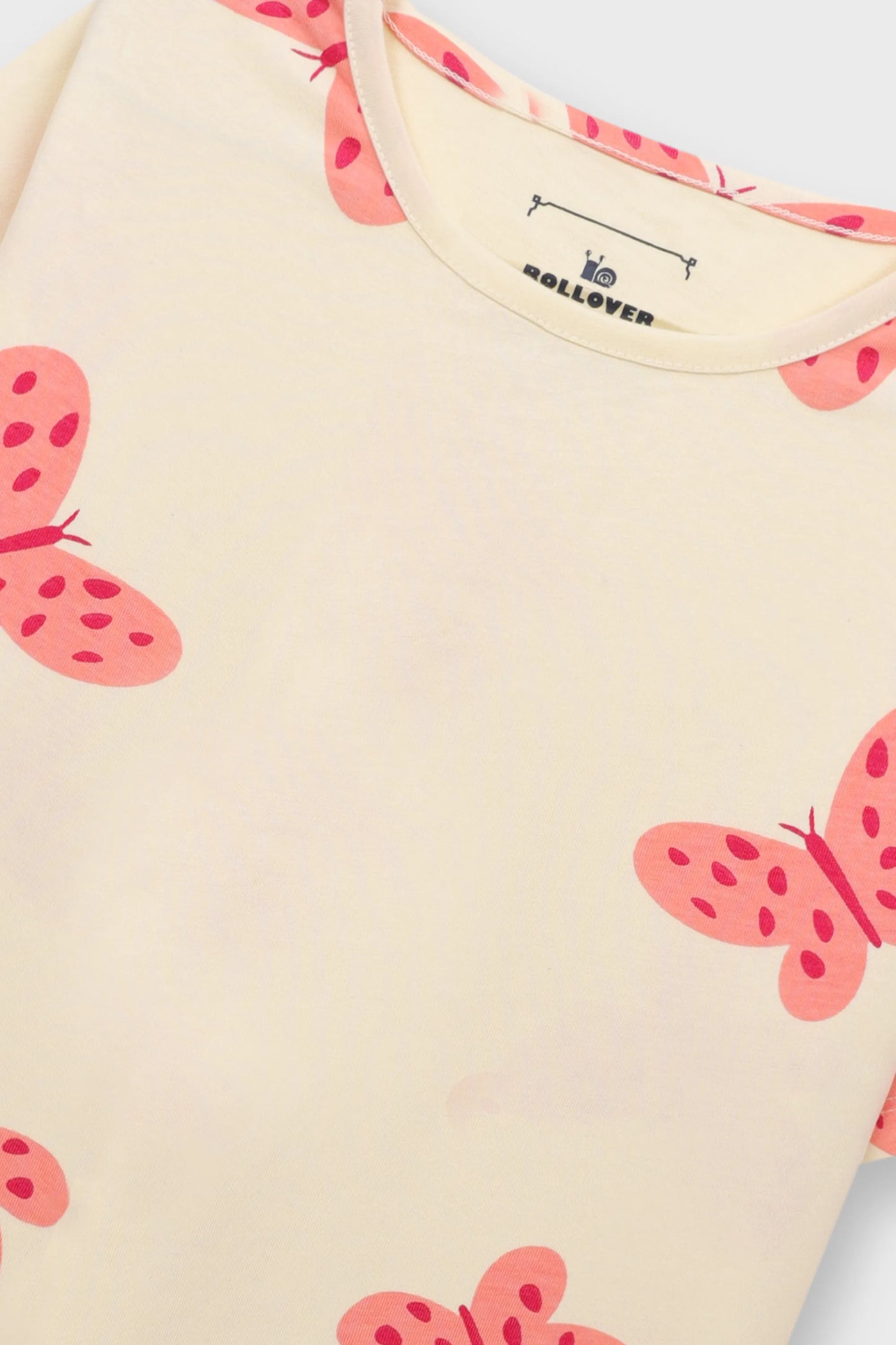 Girls Skin Blush Butterfly Boxy Tee