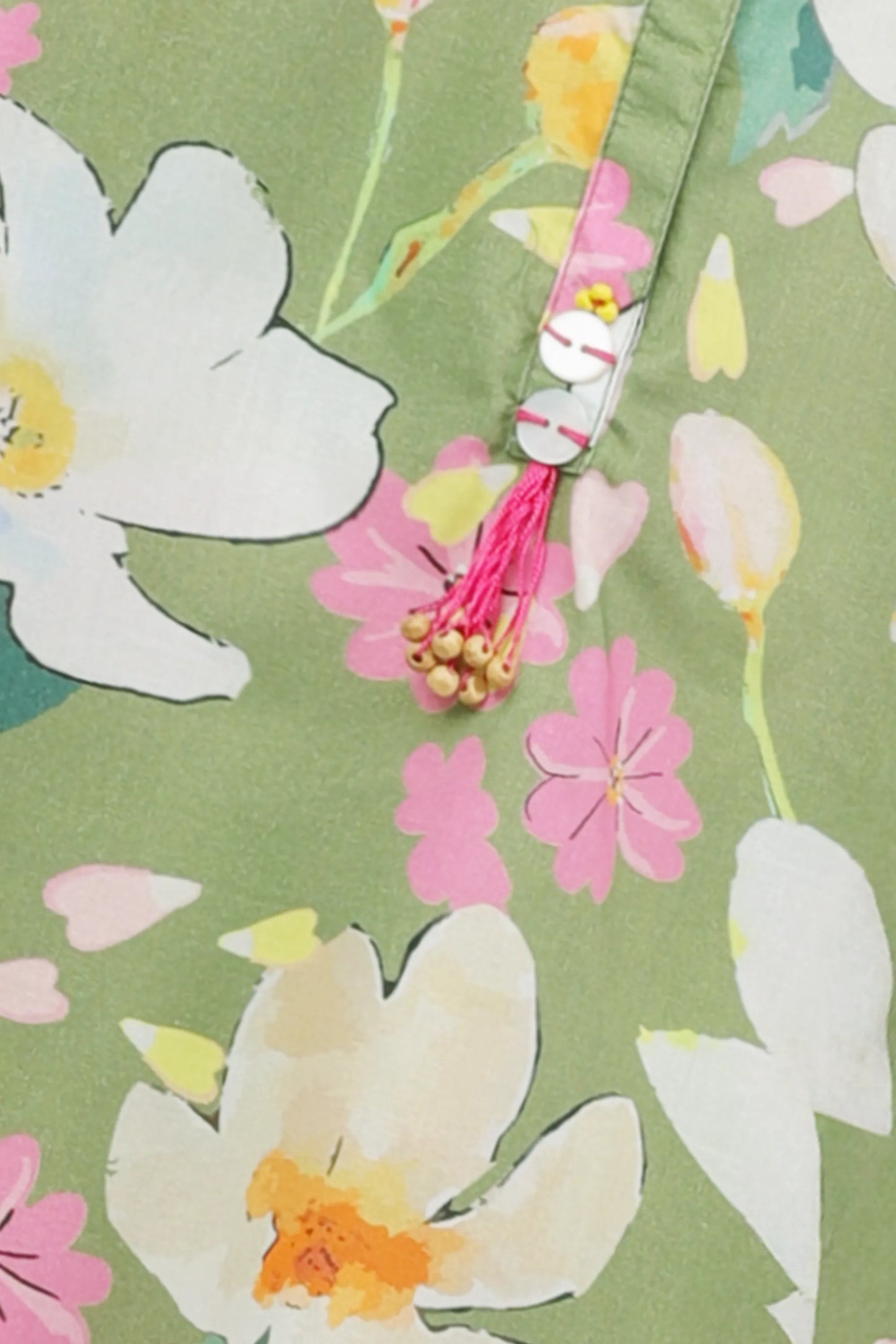 Green Garden Printed Kurta Set - 2pc