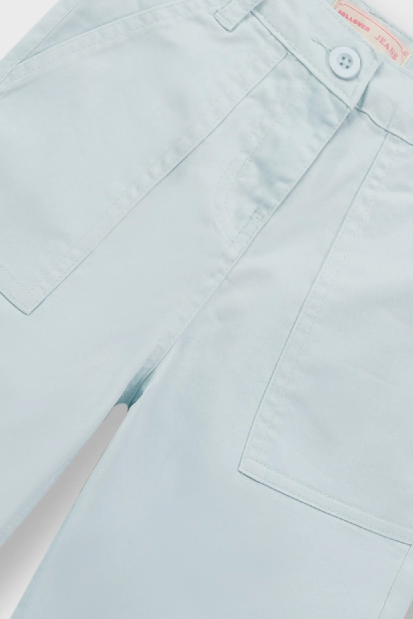 Girls Solid Mint Wide Leg Pants