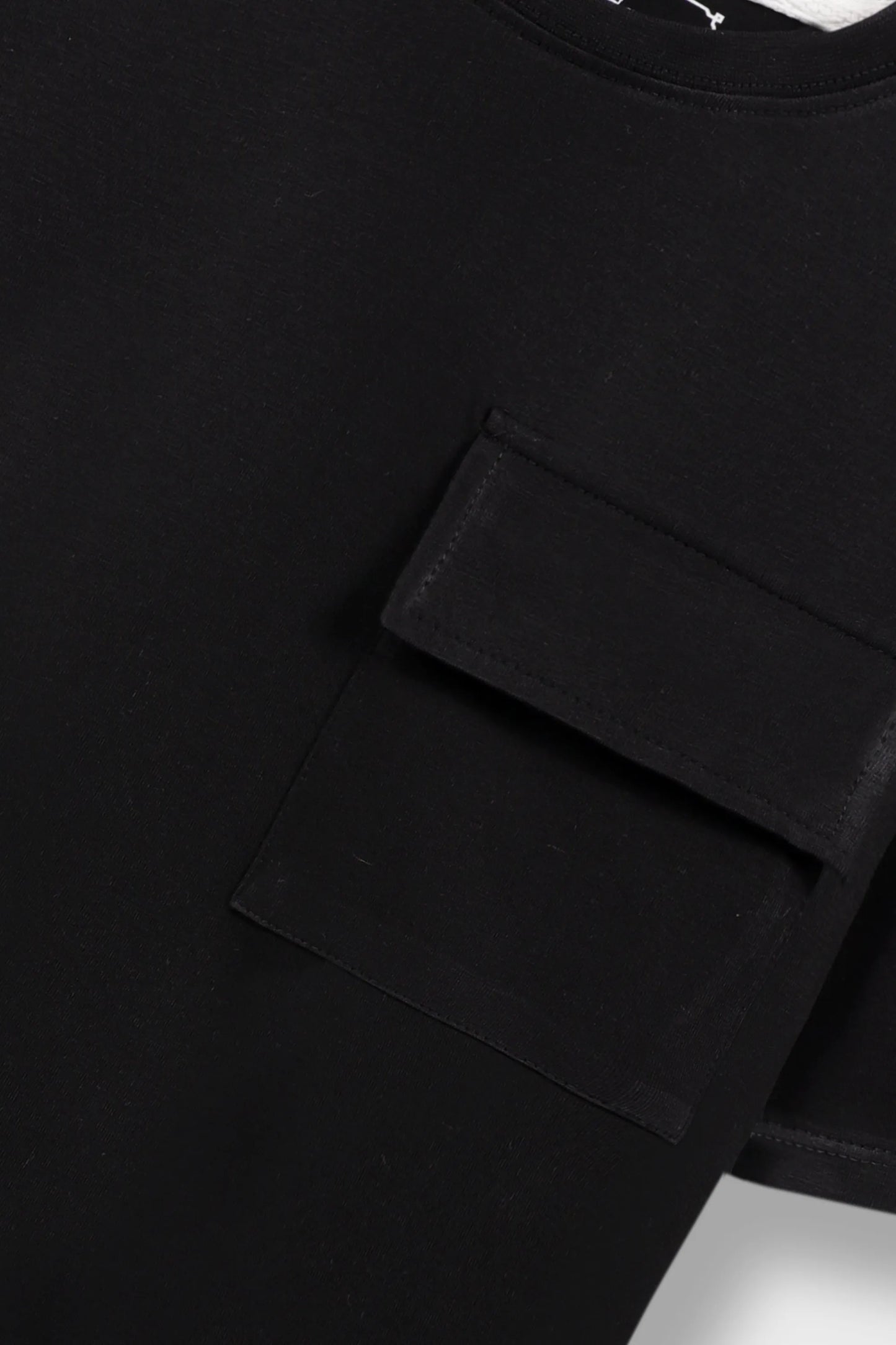 Boys Core Black Relaxed Tee