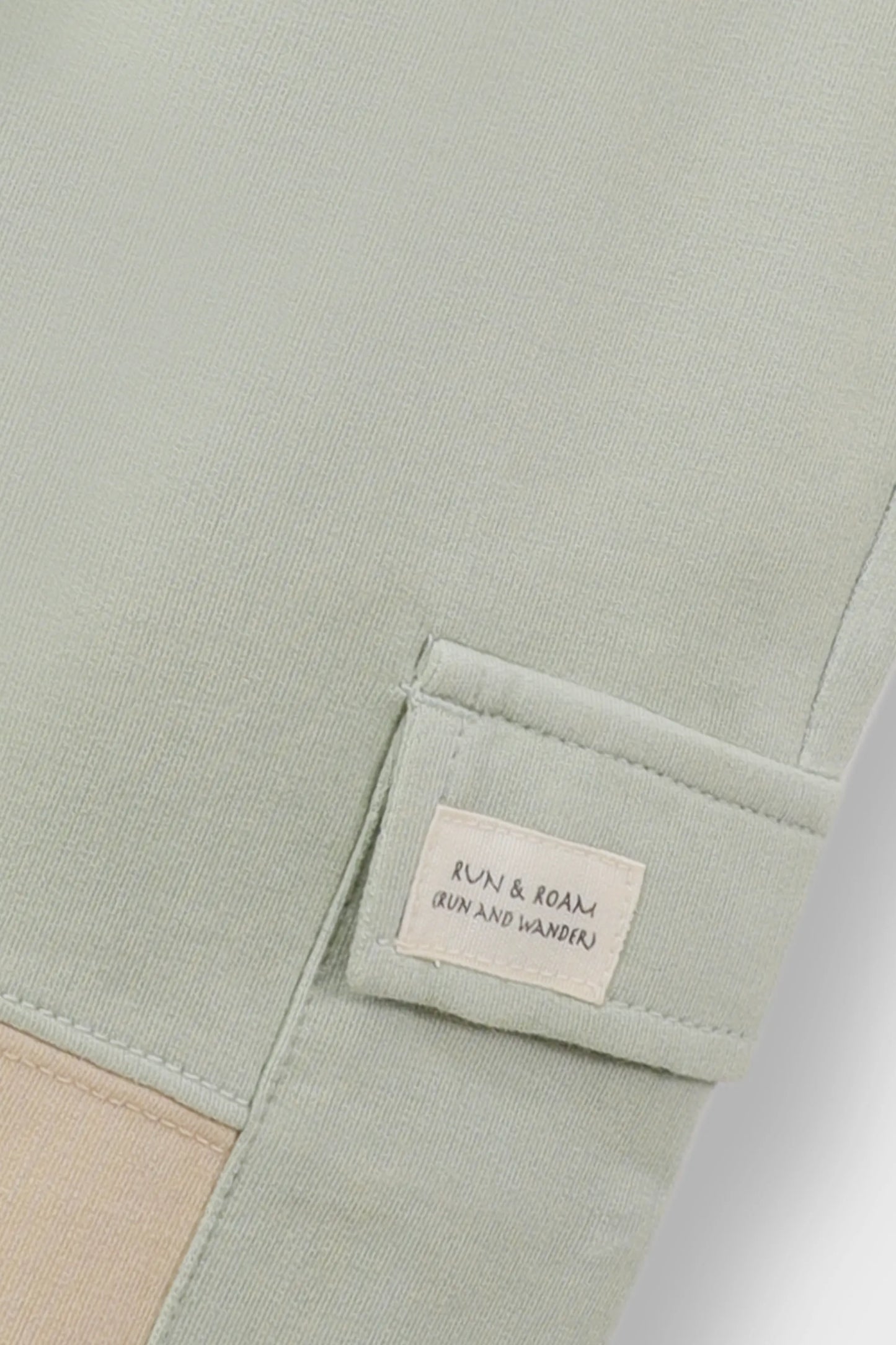 Boys Sage Green Cargo Patch Trousers