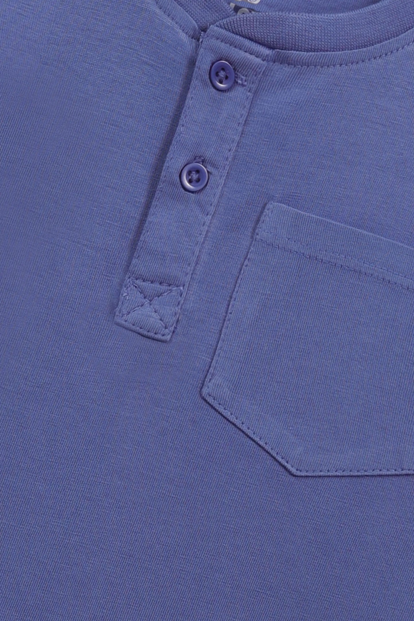 Boys Classic Indigo Henley Tee