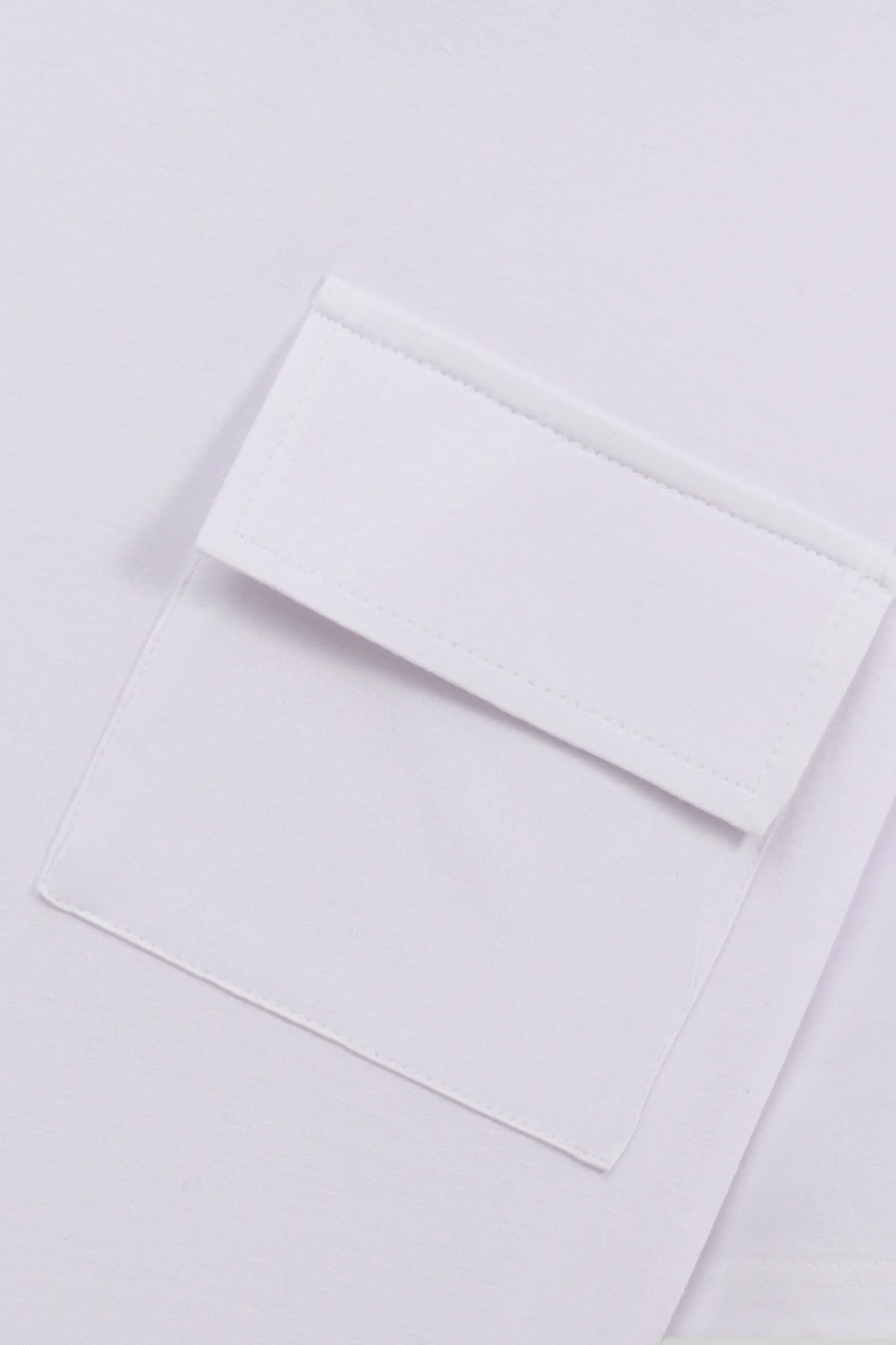 Chill White Drop Shoulder Tee