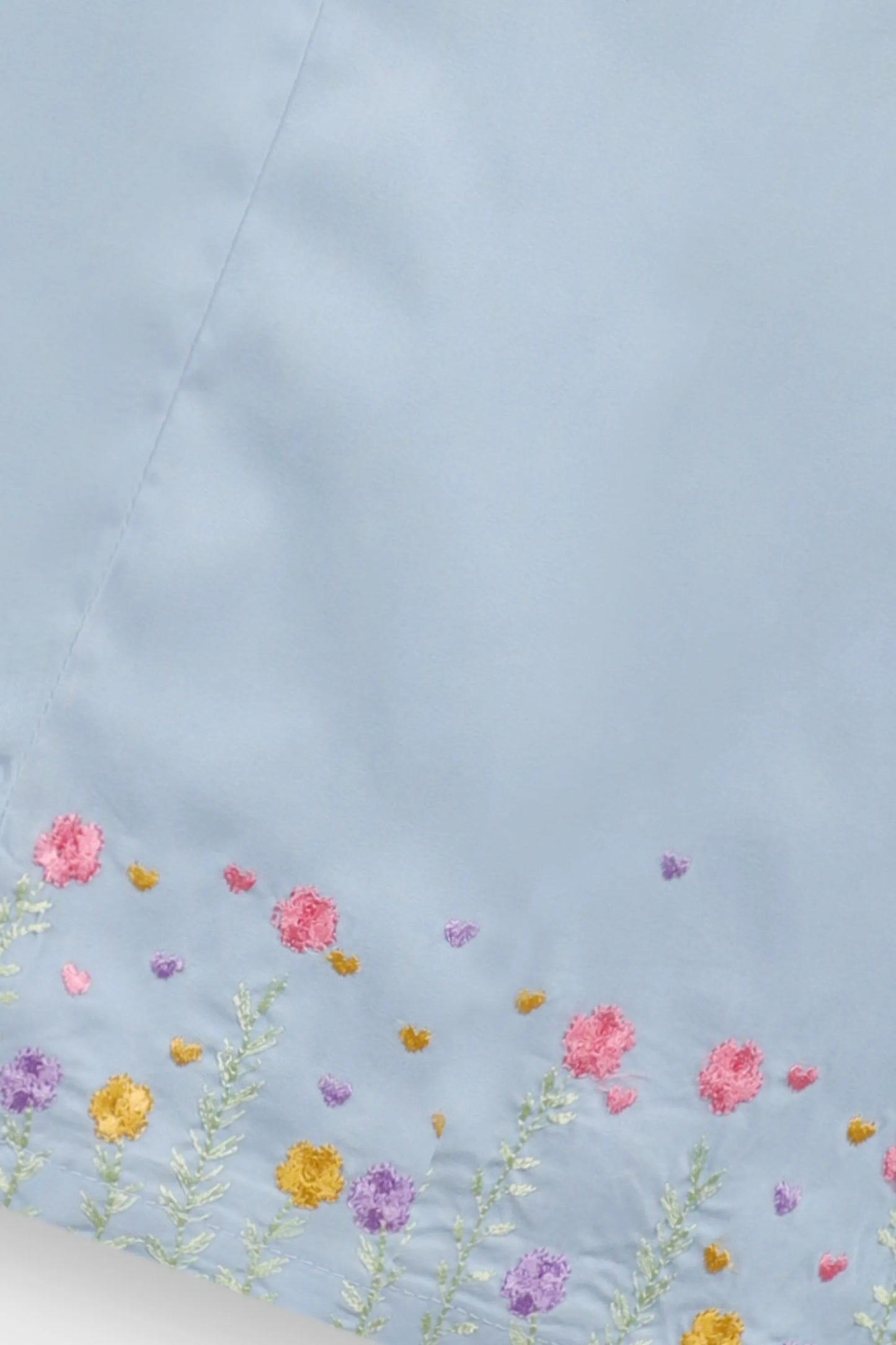 Sky Blossom Embroidered Top