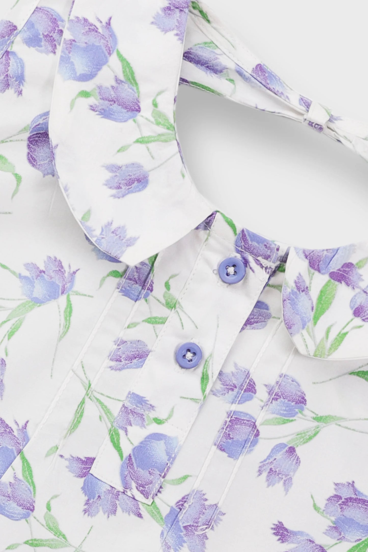 Floral Pintuck Sleeveless Cotton Top