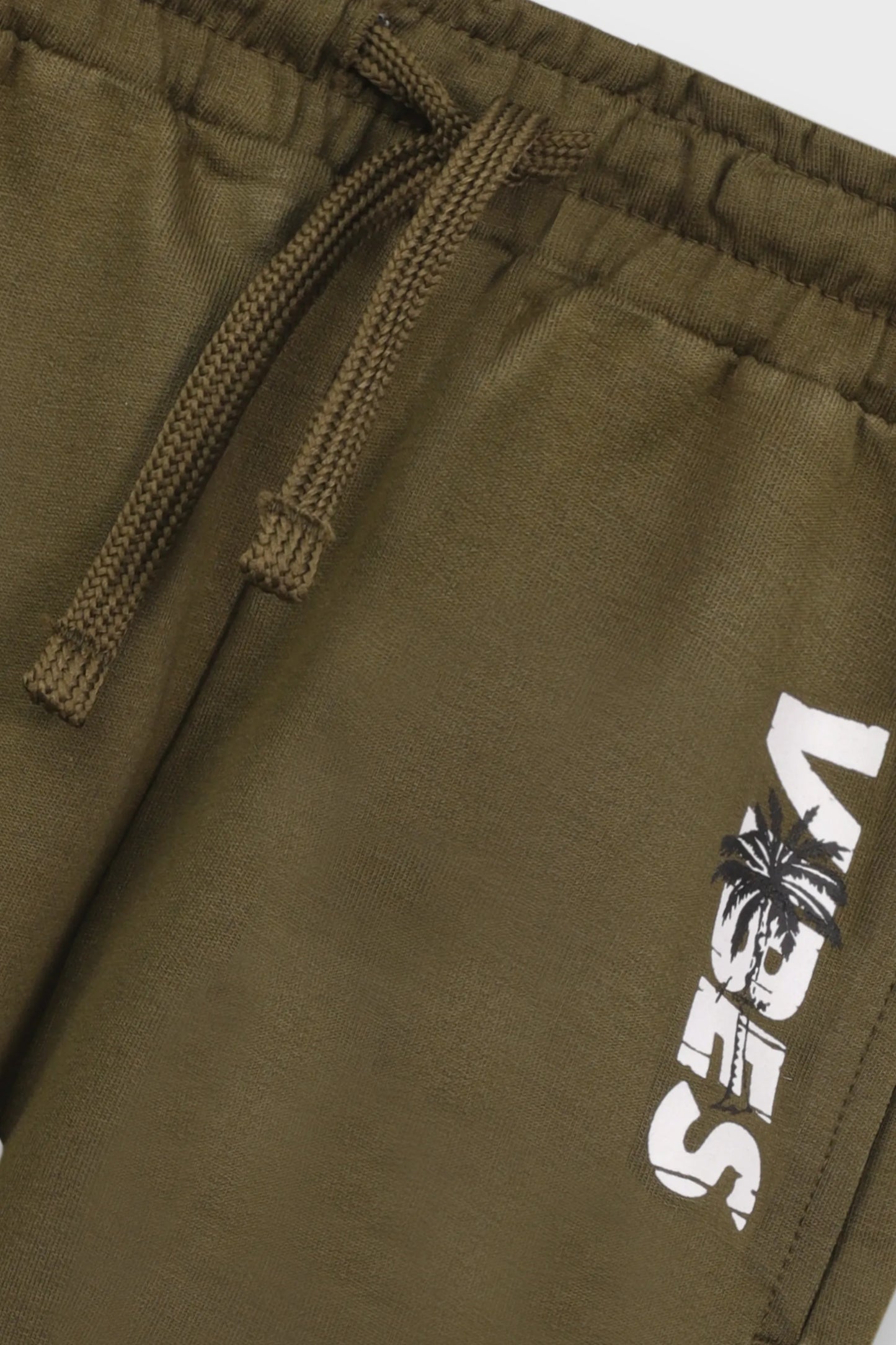 Boys Comfy Olive & Black Shorts