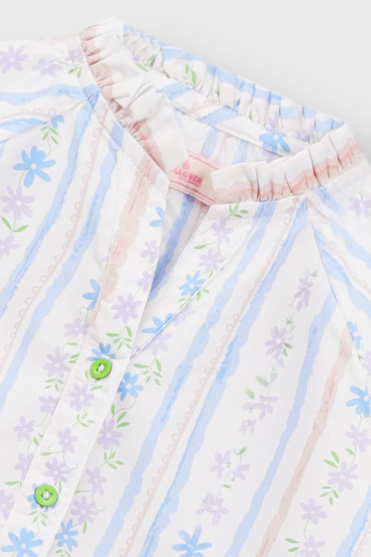 White Printed Cotton Co-ord Set